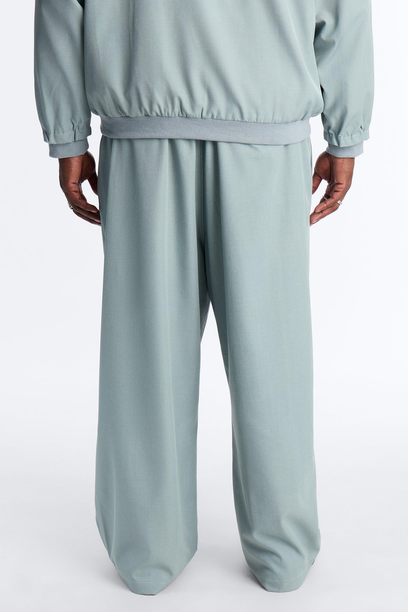 Baggy Pearson Wave Trouser - Blue Male Product Image