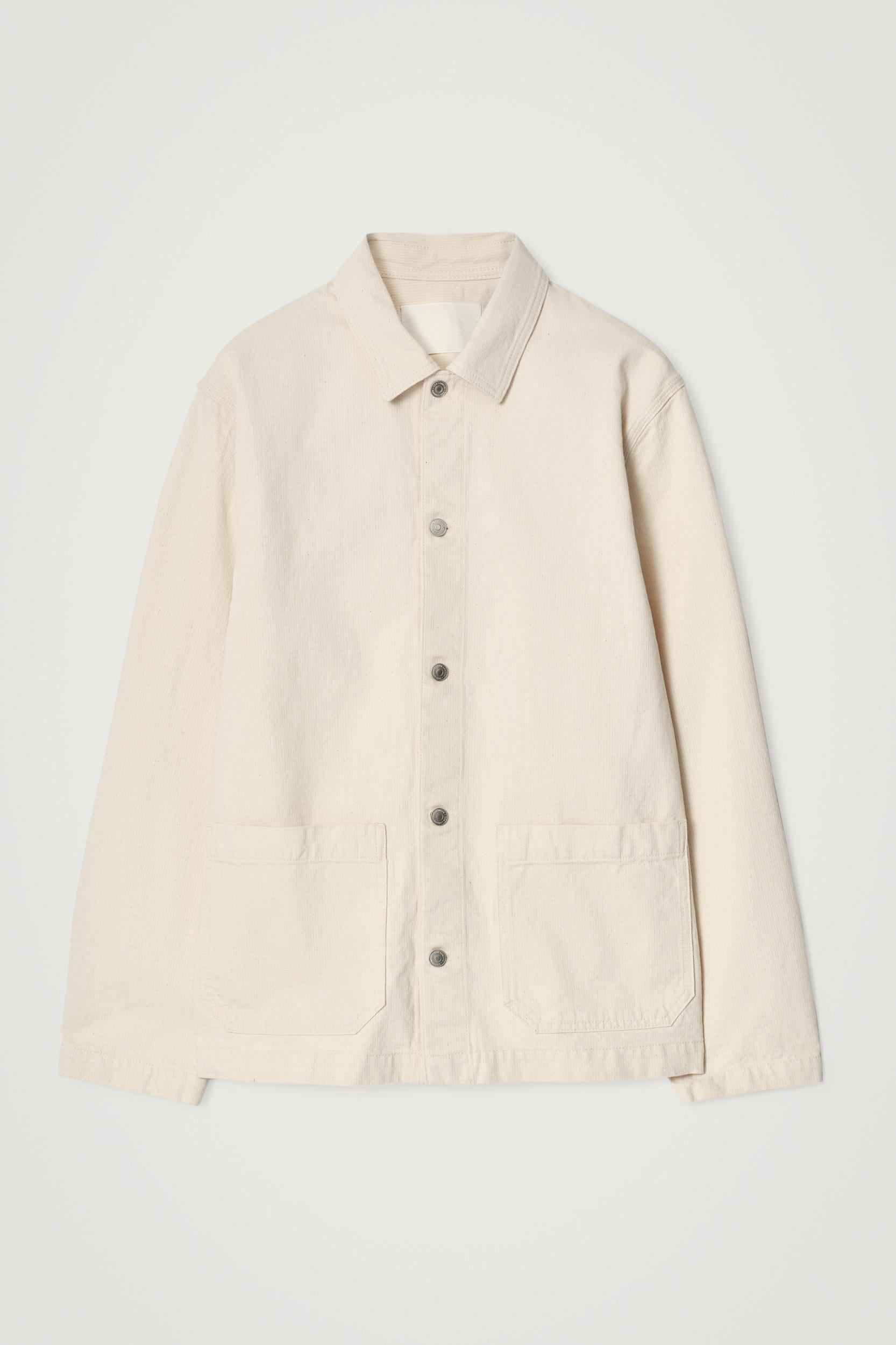 RELAXED CHAINSTITCHED DENIM OVERSHIRT Product Image