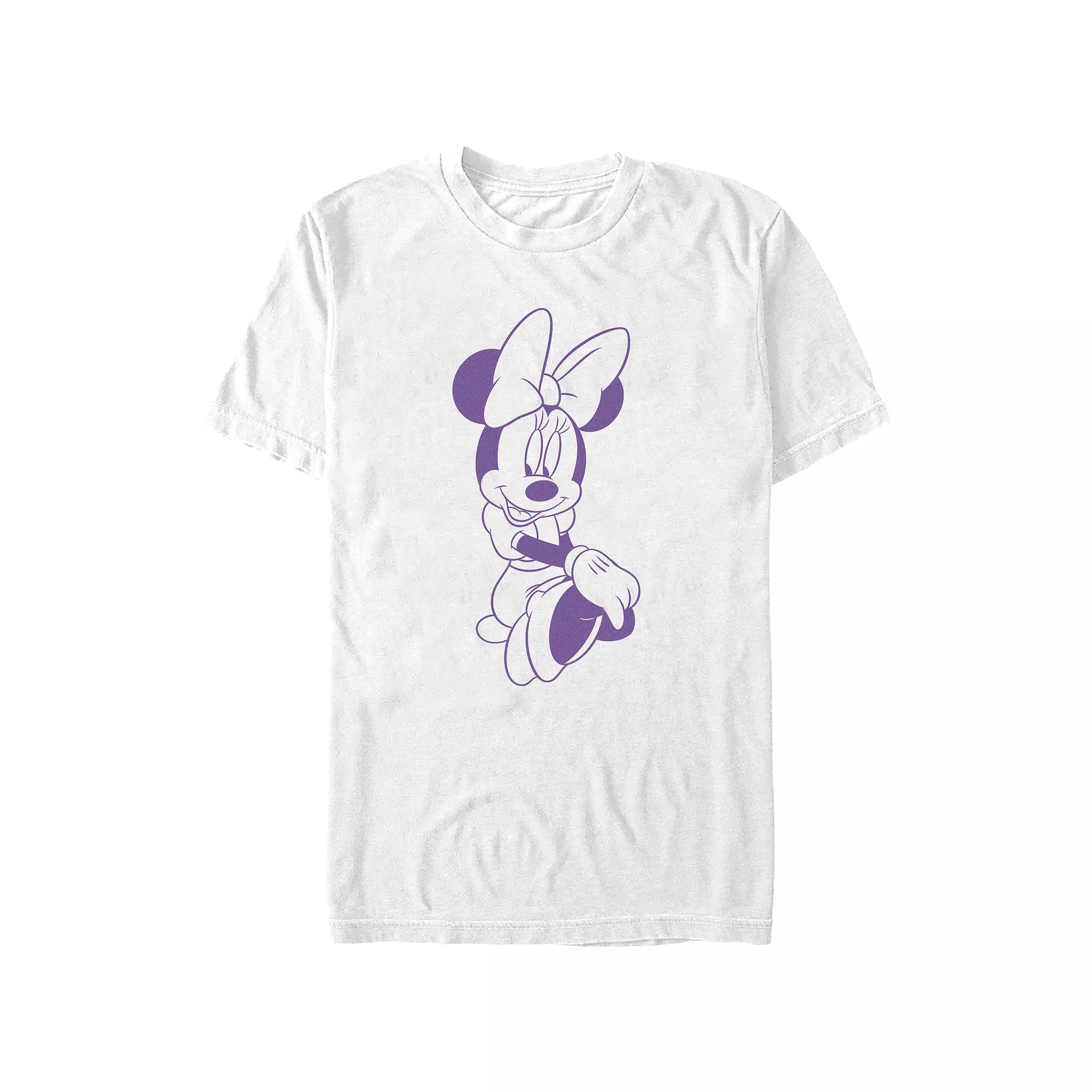 Disney's Minnie Mouse Ladylike Sit Juniors' Graphic Tee, Women's, Size: Medium, White Product Image