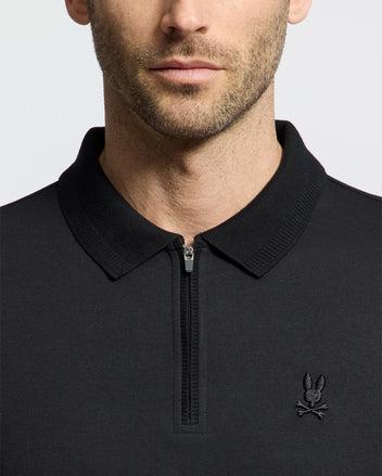 MENS TREVOR PERFORMANCE PIQUE ZIP UP POLO - B6K557F200 Male Product Image