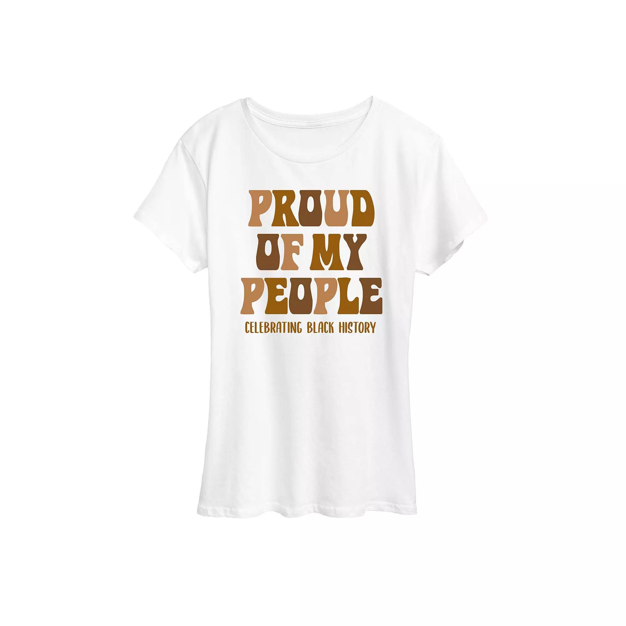 Women's Proud Of My People Black History Graphic Tee,  Product Image