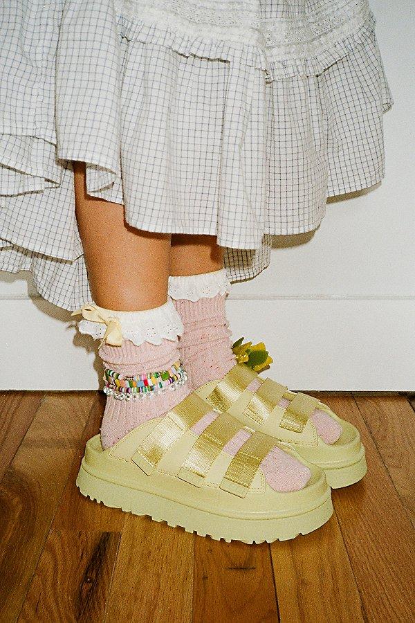 UGG Womens UGG GoldenGlow Slides - Womens Shoes Yellow/Yellow Product Image