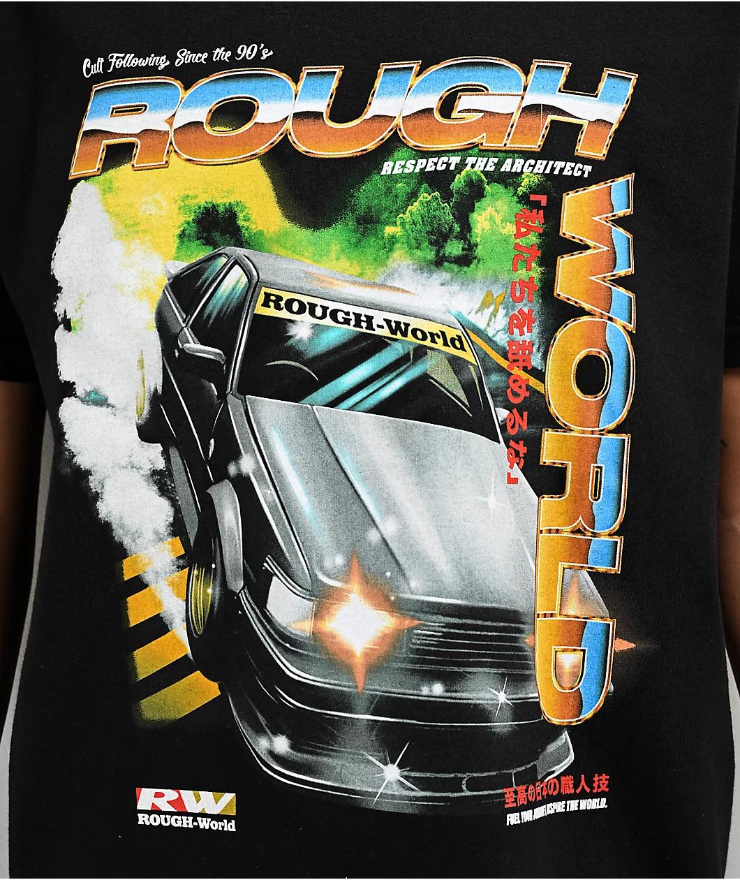 Rough World Drift Black T-Shirt Product Image