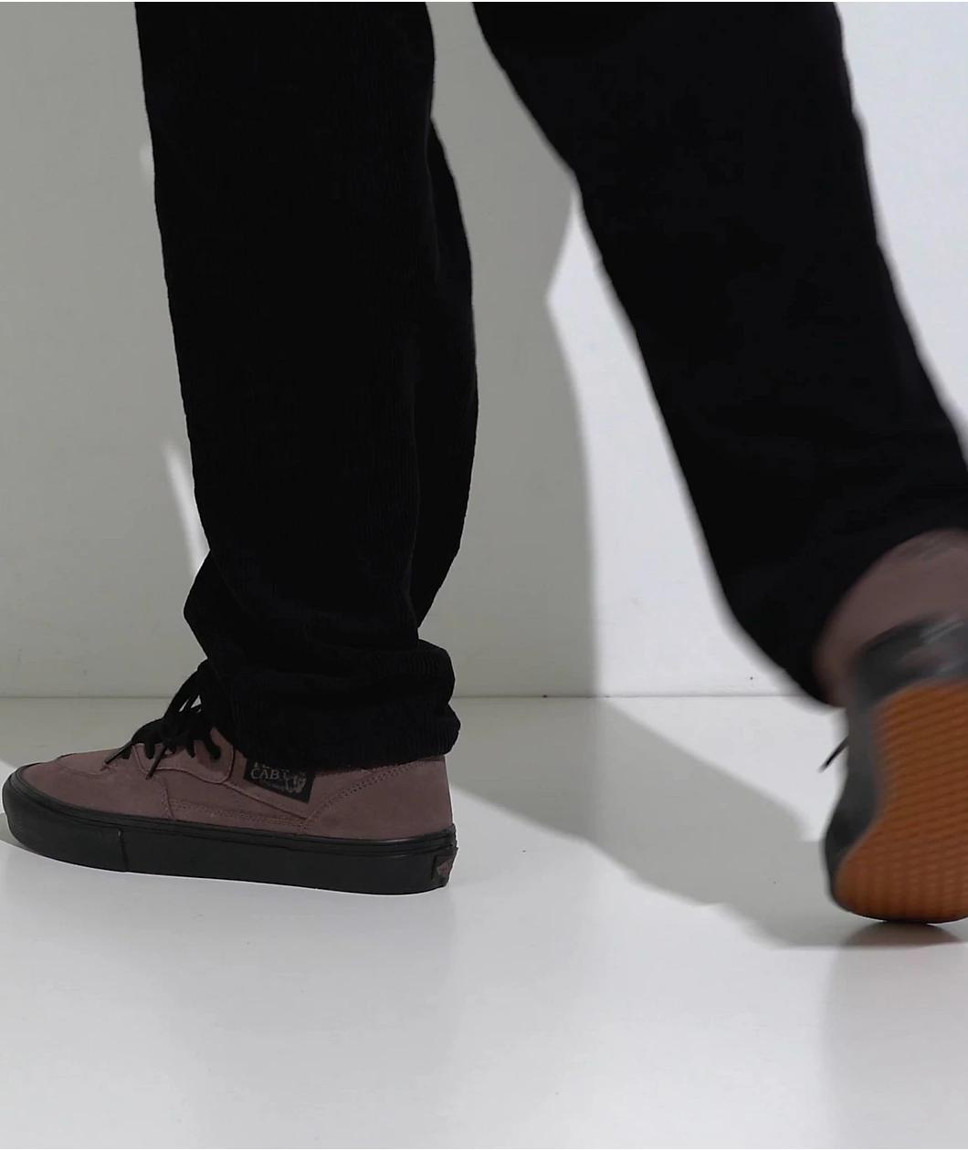 Vans Skate Half Cab Taupe & Black Skate Shoes Product Image