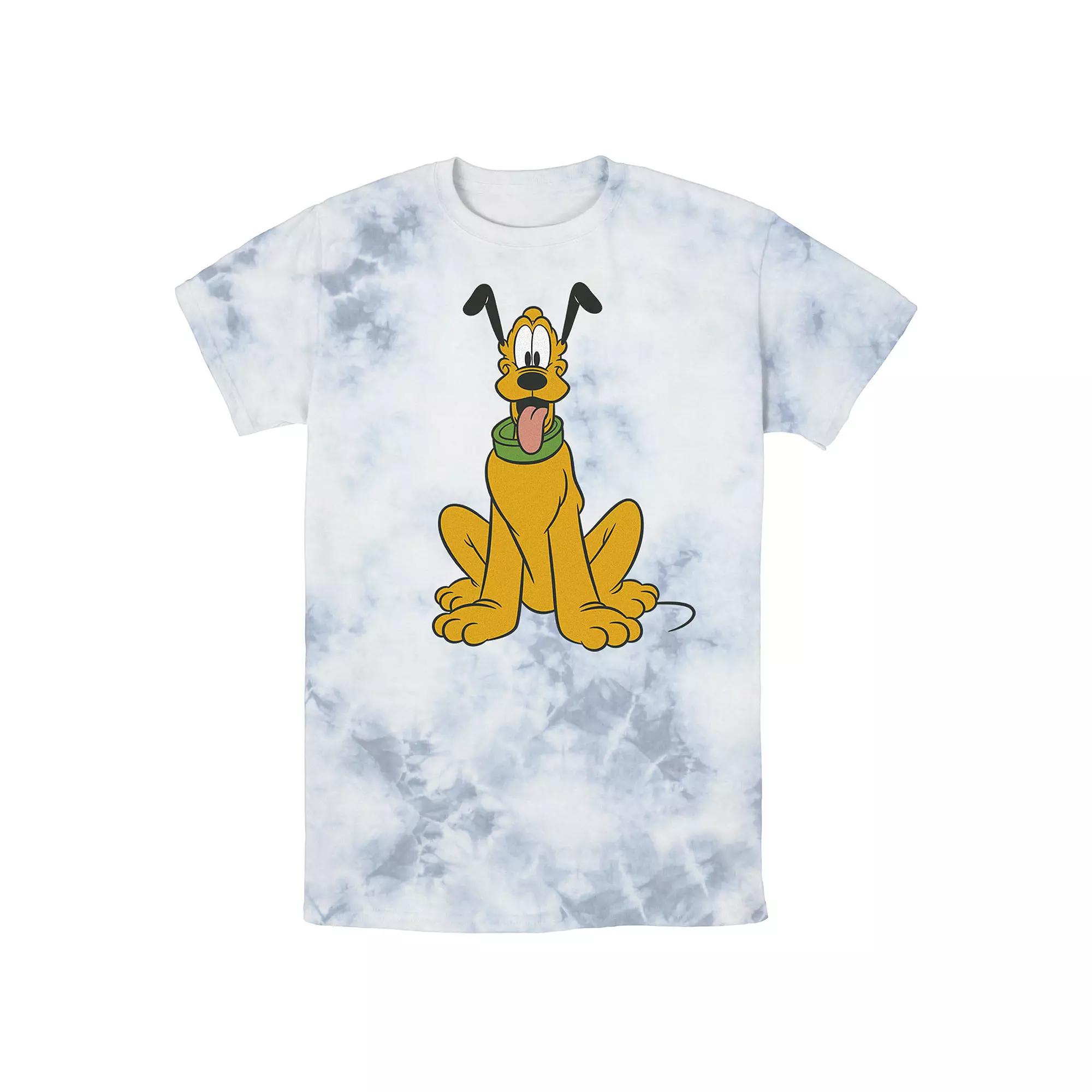 Men's Disney Mickey Mouse Pluto The Dog Portrait Wash Tee,  Product Image