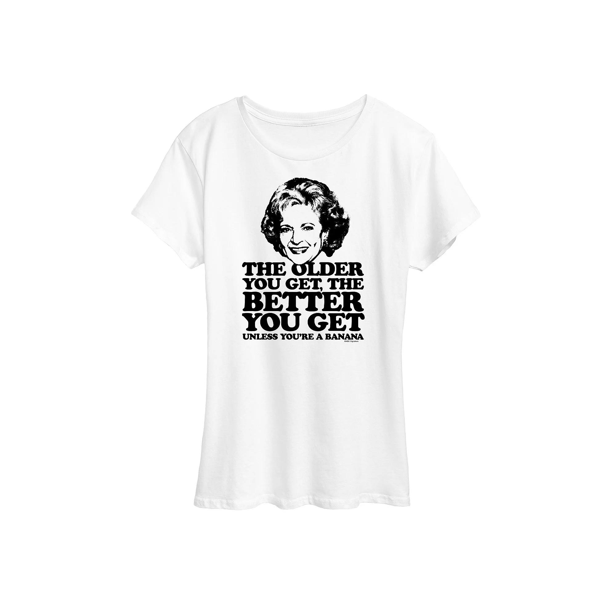 Women's Golden Girls Rose Older You Get Graphic Tee, Girl's,  Product Image