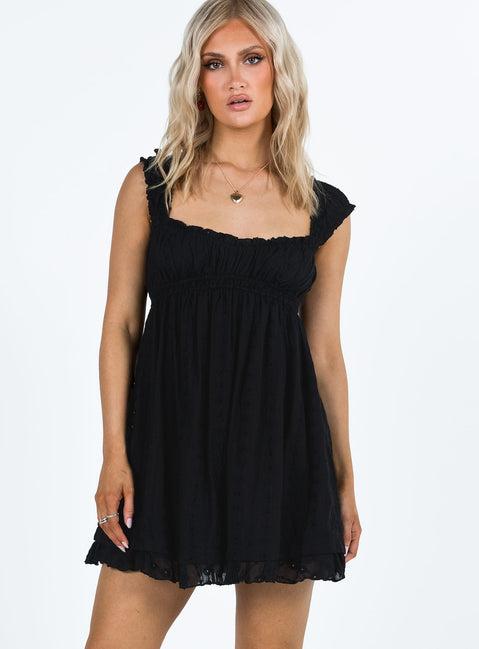 Carlita Mini Dress Black Product Image