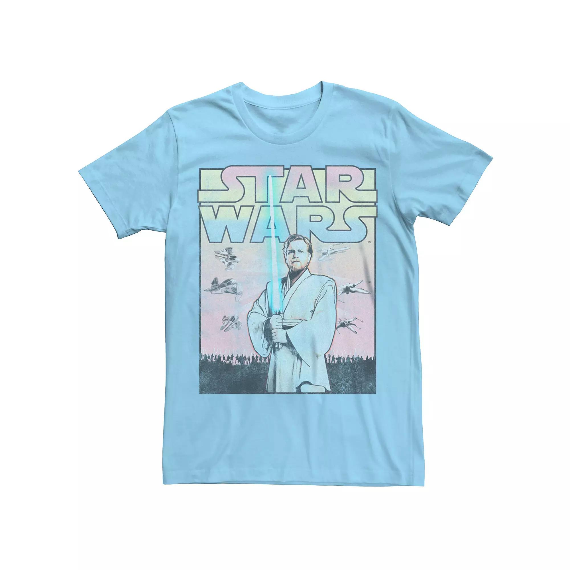 Men's Star Wars Young Obi-Wan Kenobi Distressed Poster Graphic Tee,  Product Image