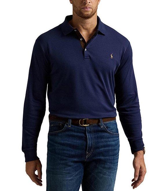 Polo Ralph Lauren Big & Tall Soft Cotton Long Sleeve Polo Shirt Product Image
