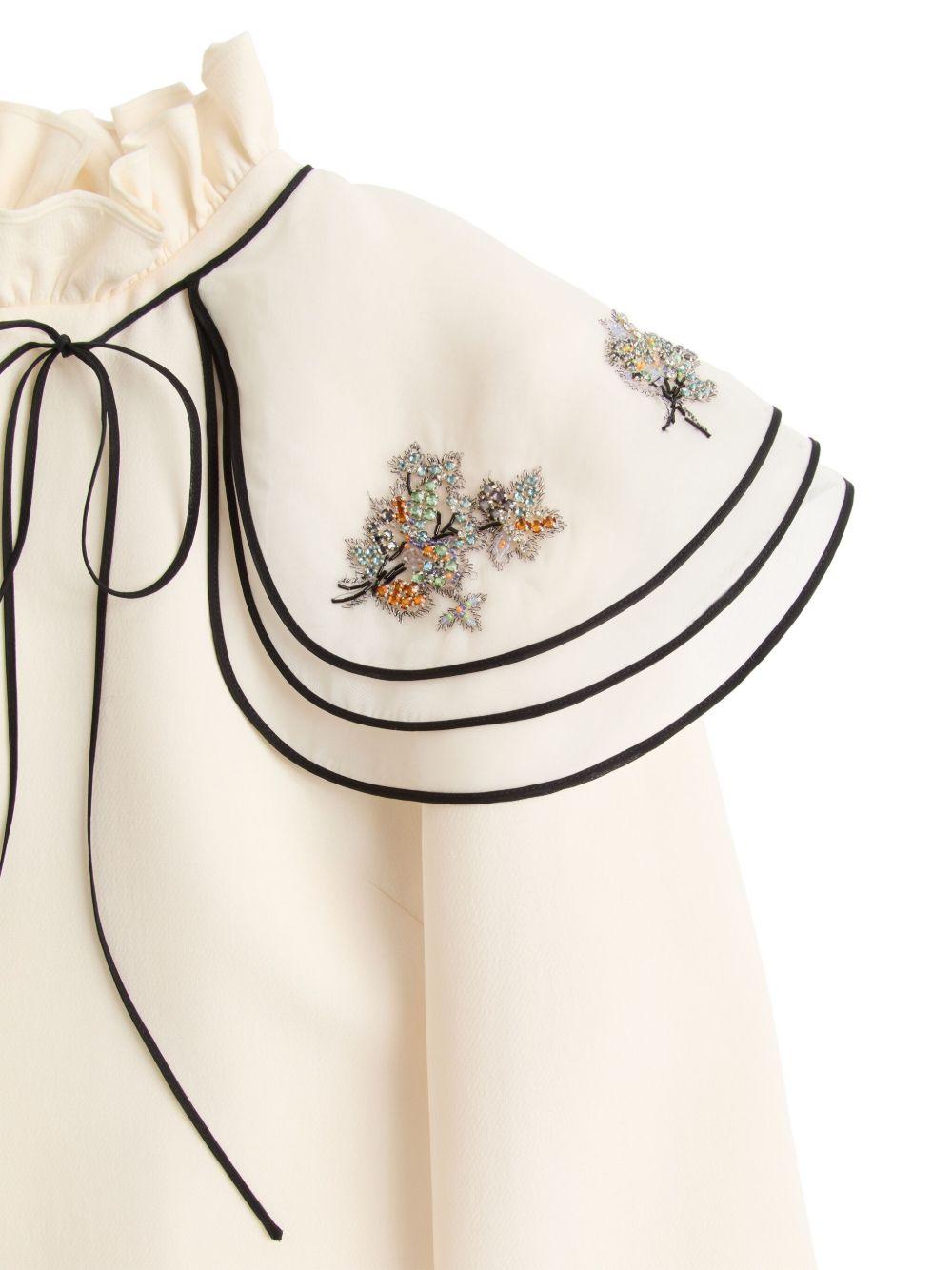 Crepe Couture embroidered mini dress Product Image