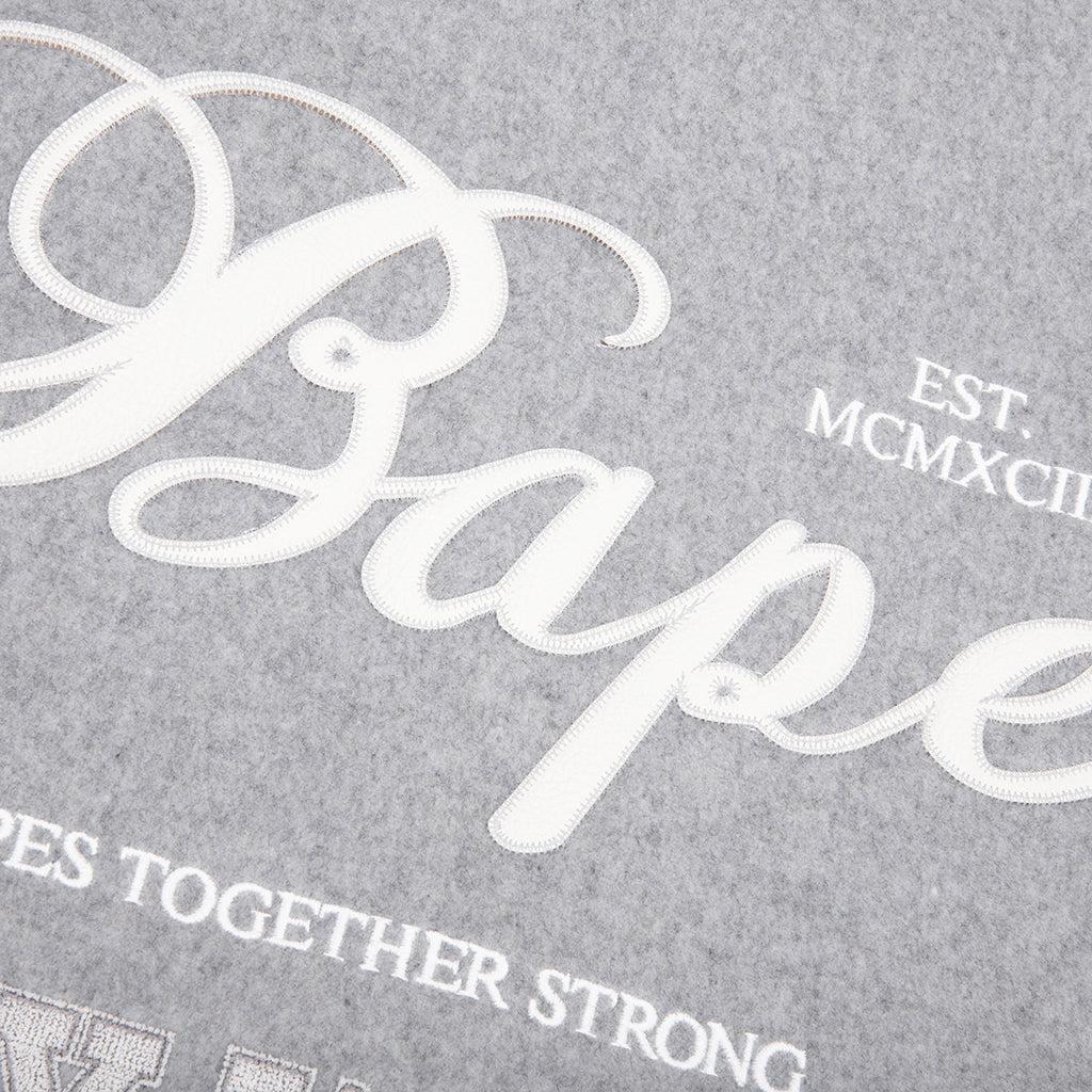 Bape Varsity Jacket - Grey Male Product Image