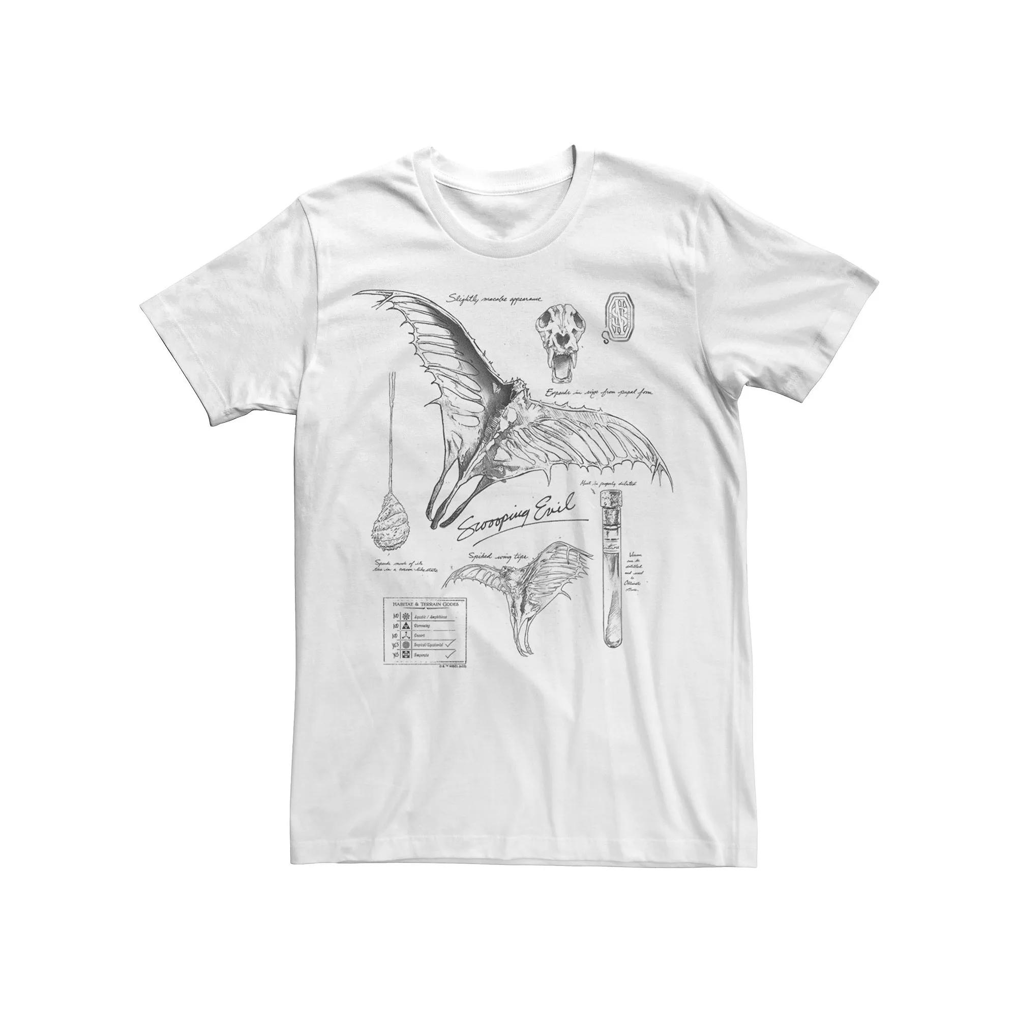 Men's Fantastic Beasts And Where To Find Them Swooping Evil Study Lab Notes Tee,  Product Image