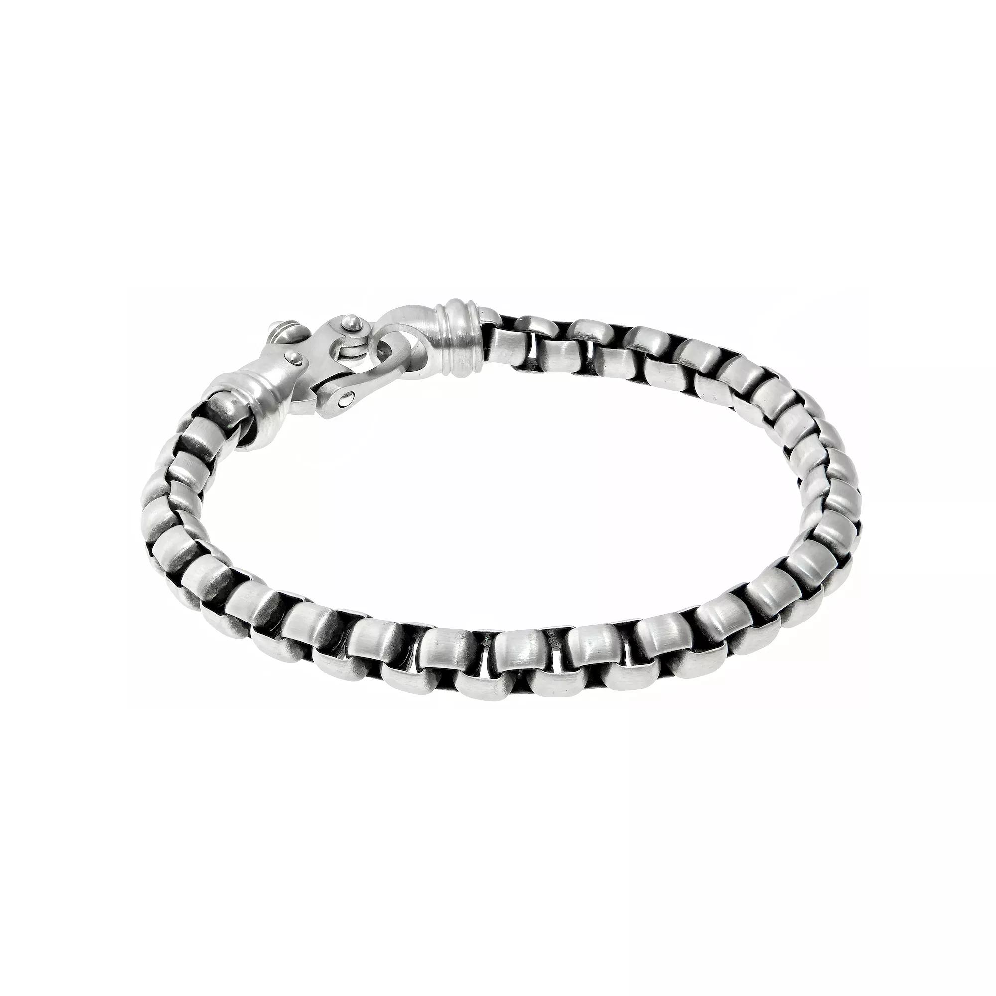 Men's LYNX Stainless Steel Link Bracelet, Size: 9 Product Image