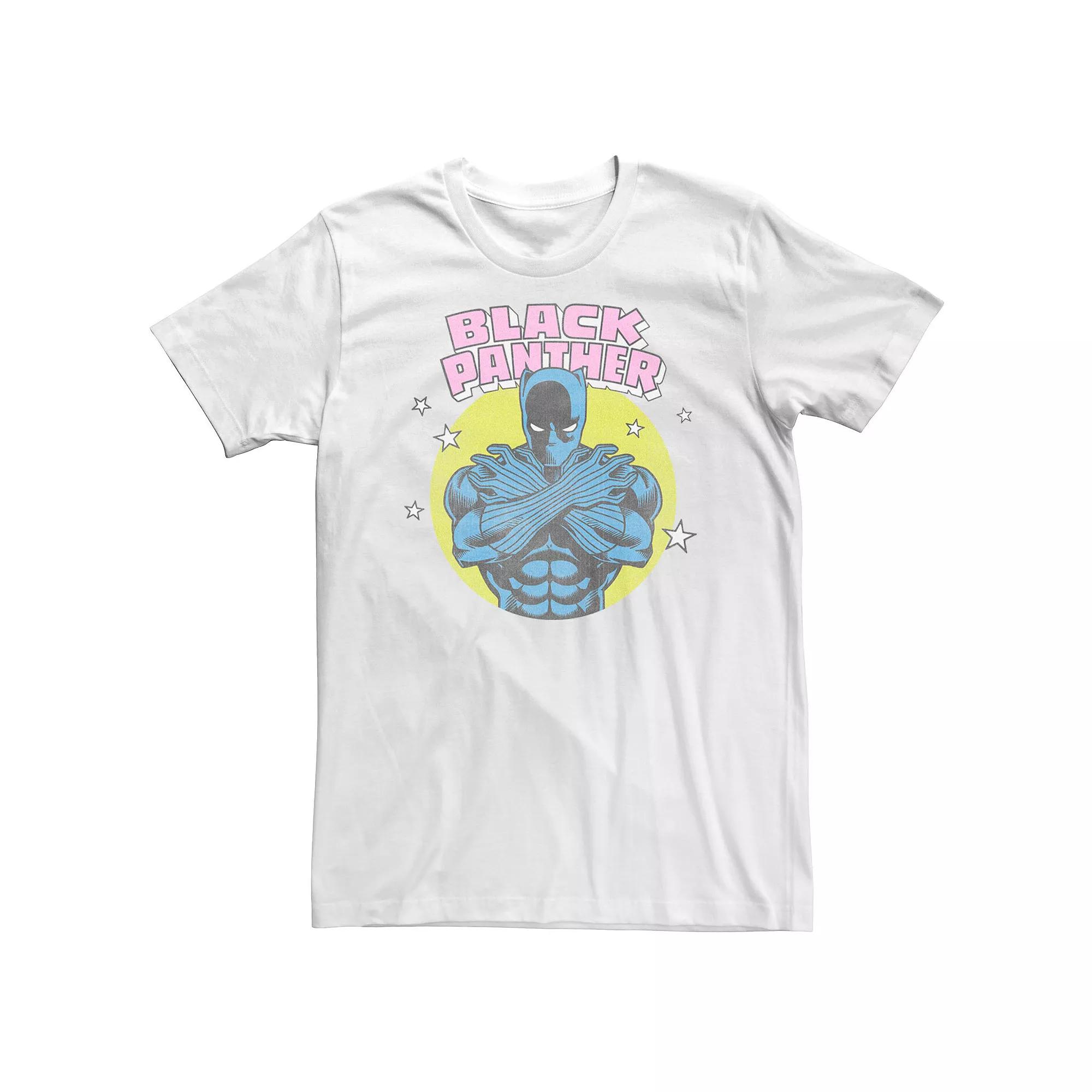 Big & Tall Black Panther Vintage Comic Badge Tee, Men's,  Product Image