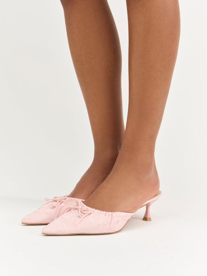 Colette Mule Heel — Pink Product Image