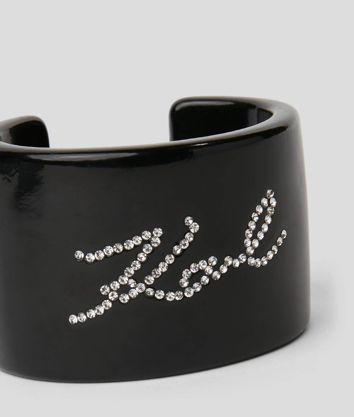 K/SIGNATURE RHINESTONES CUFF BRACELET Product Image