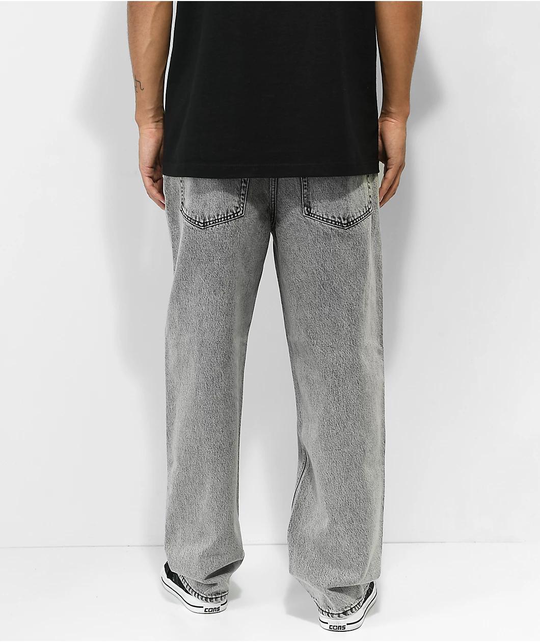 Empyre Loose Fit Scramble Grey Skate Jeans Product Image