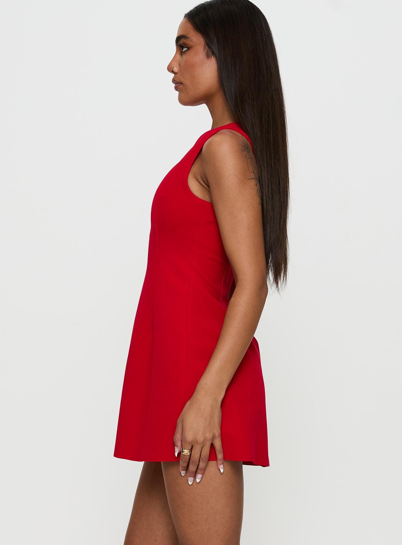 Anse Mini Dress Red Product Image