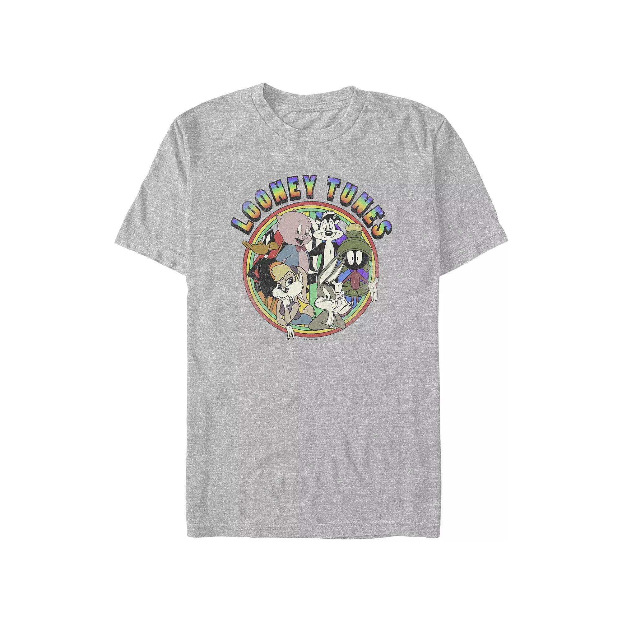Men's Looney Tunes Vintage Rainbow Graphic Tee,  Product Image