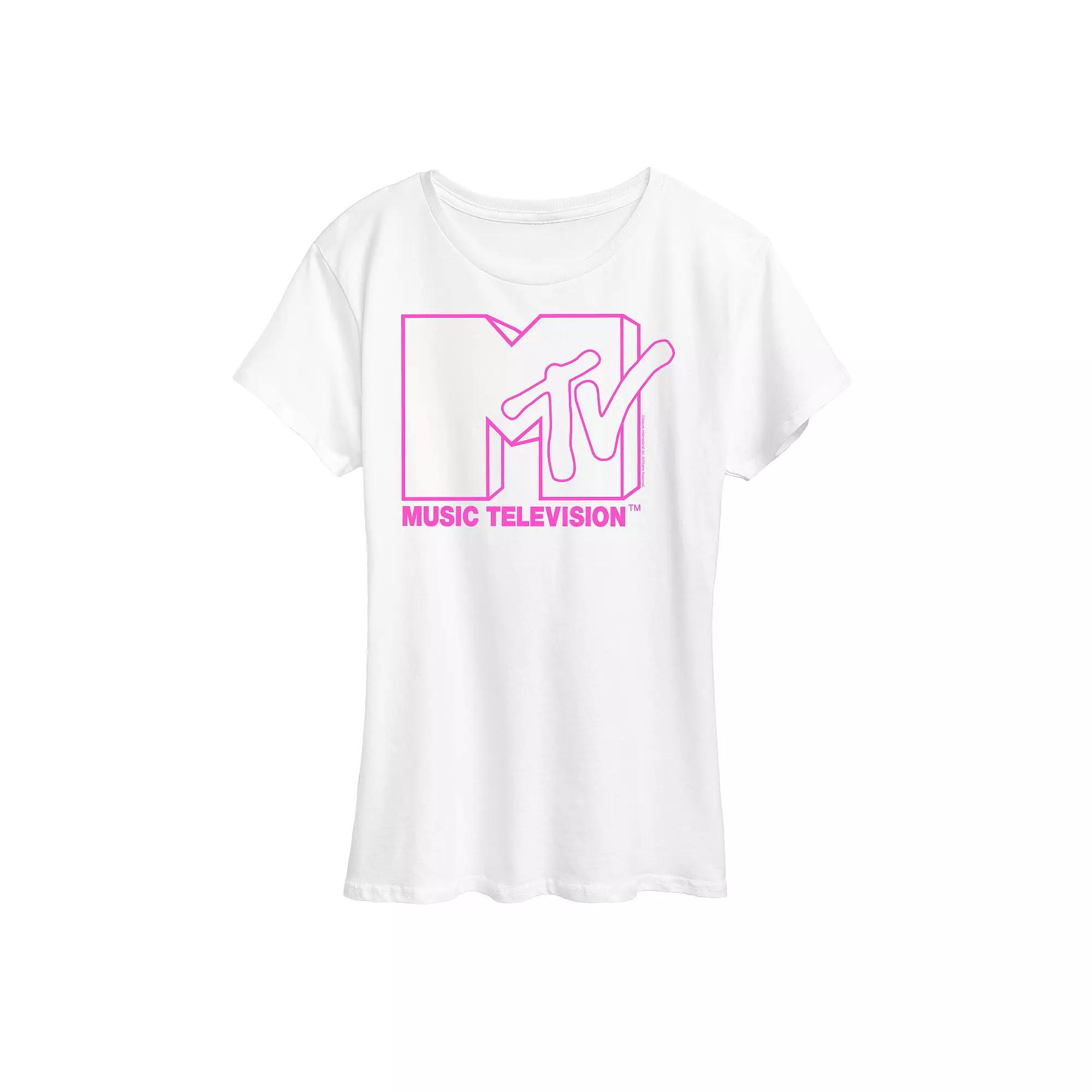 Women's MTV Pink Logo Graphic Tee, Girl's,  Product Image