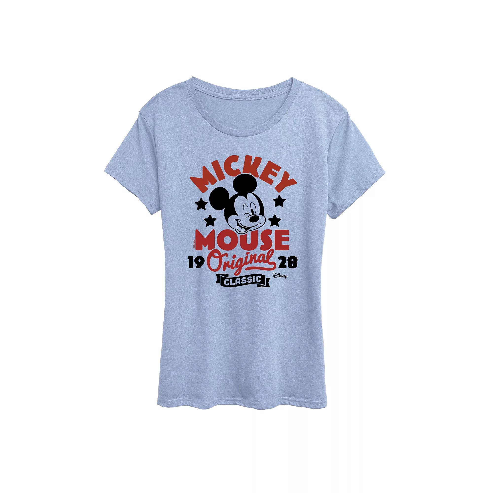 Disney's Mickey Mouse Women's Original Badge Graphic Tee,  Product Image