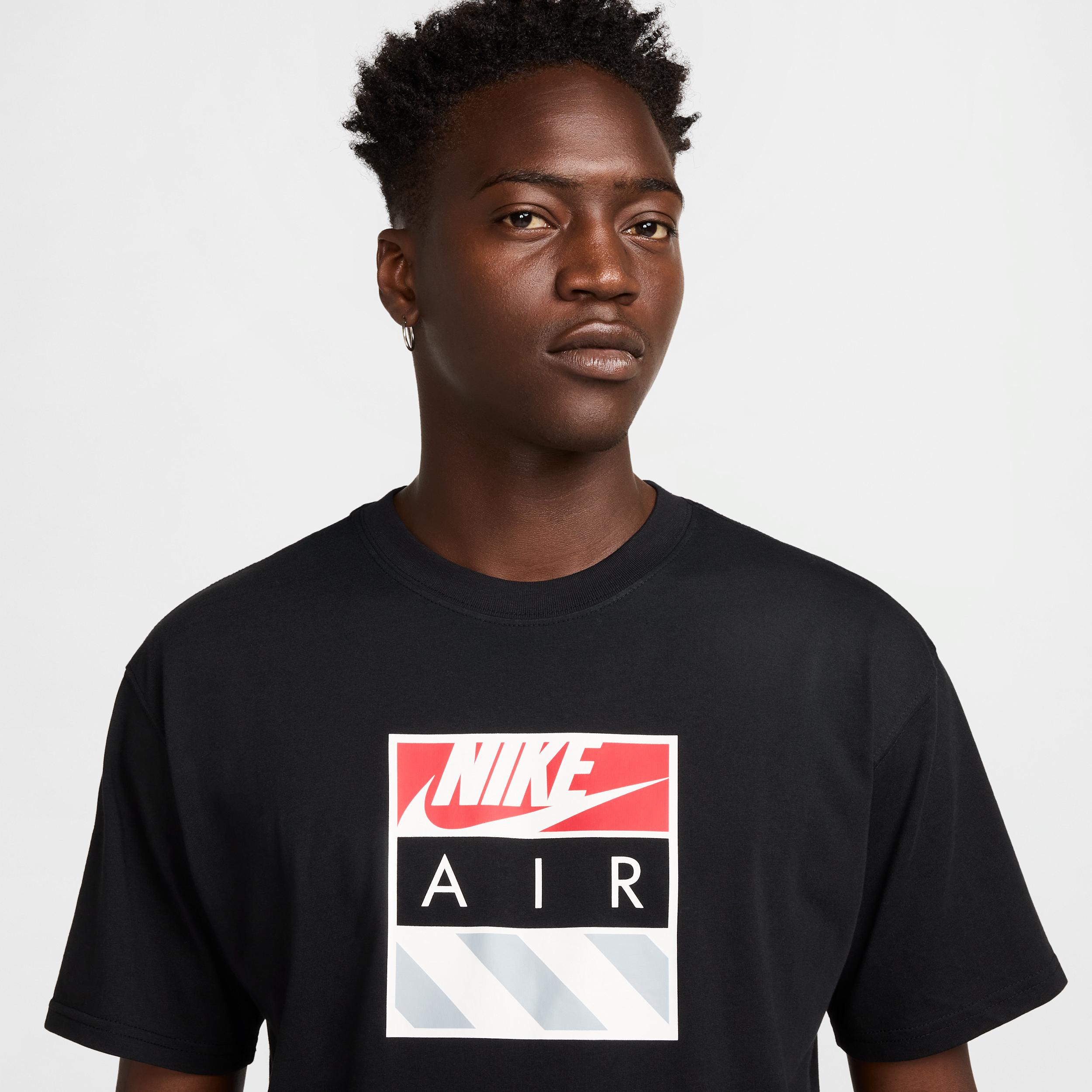 Nike Mens Nike NSW Air M90 T-Shirt - Mens White/Black Product Image