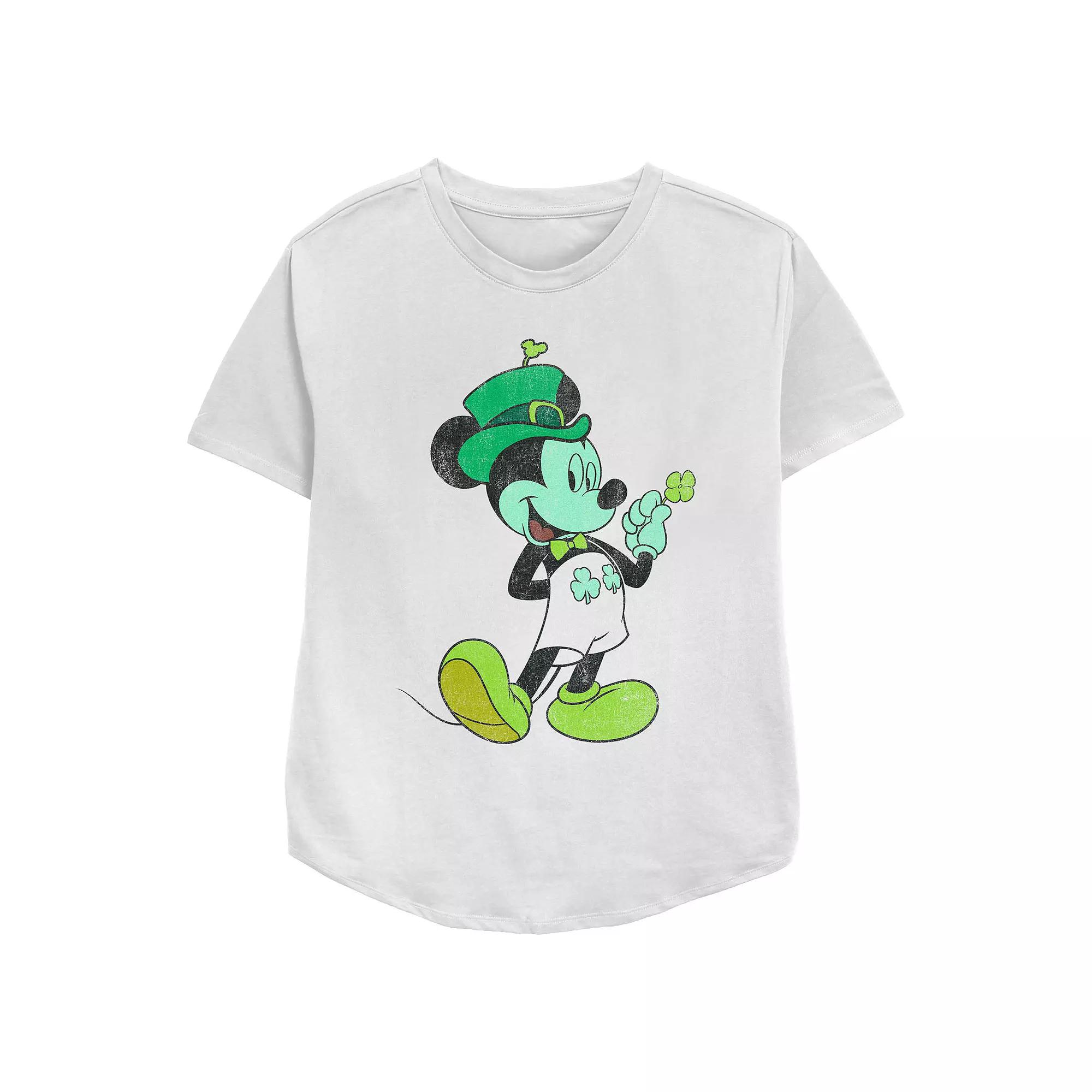 Disney's Mickey Mouse Lucky Outfit Women's Relaxed Fit Graphic Tee,  Product Image