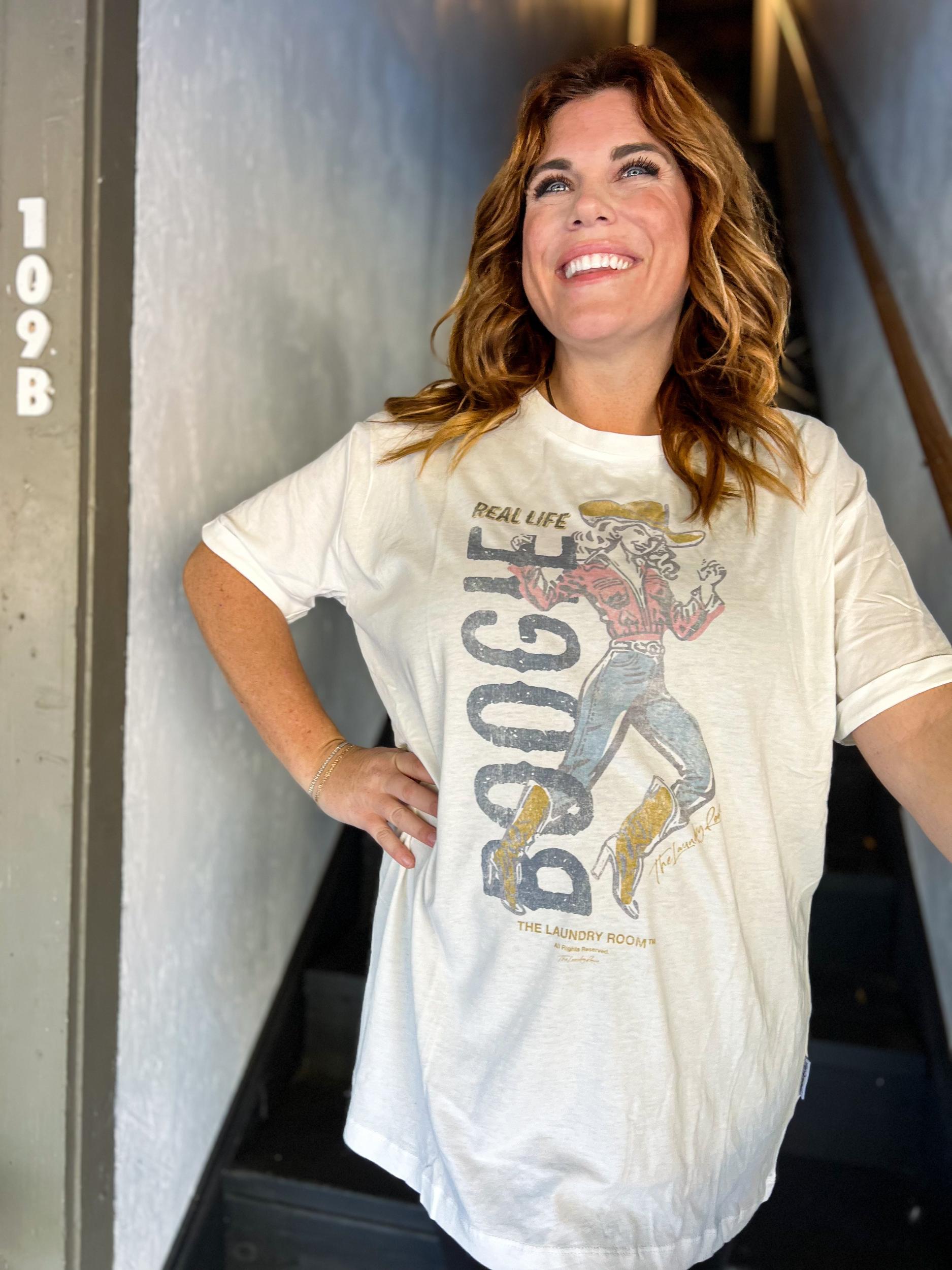 Real Life Boogie Oversized Tee Product Image