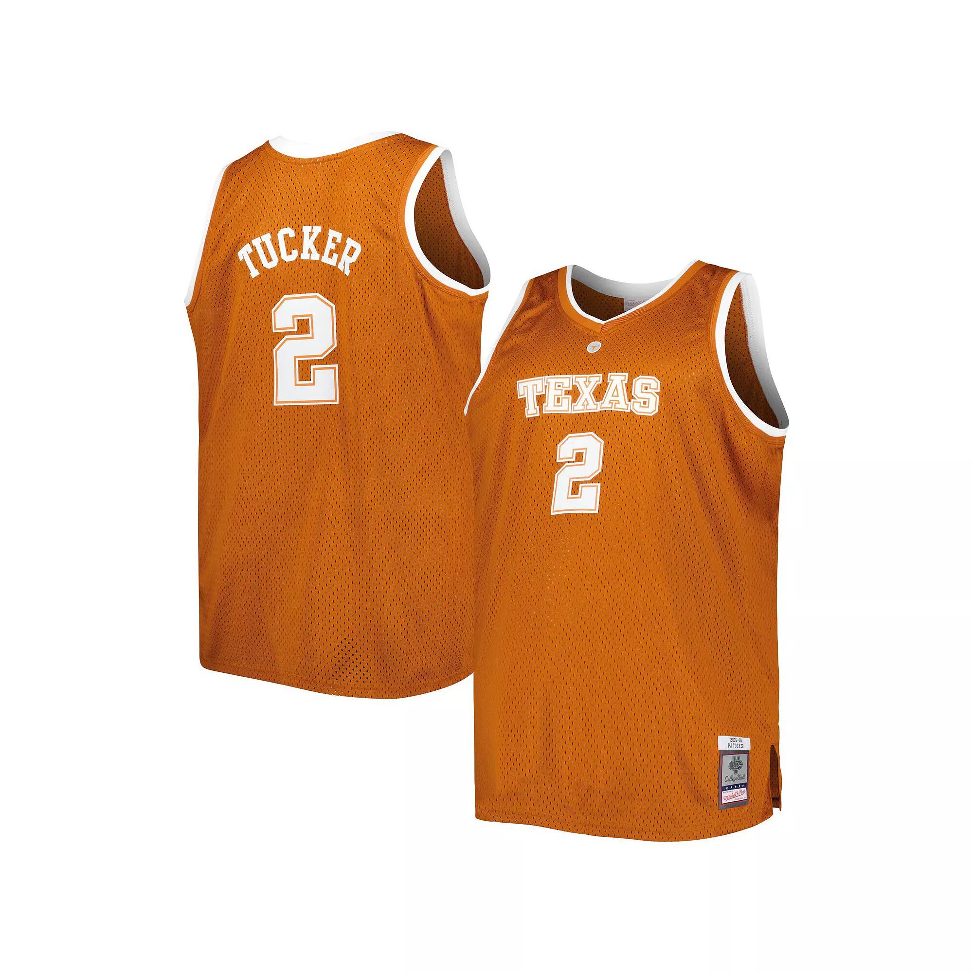 Men's Mitchell & Ness PJ Tucker Texas Orange Texas Longhorns Big & Tall Swingman Jersey, Size: 6XB, Team Product Image