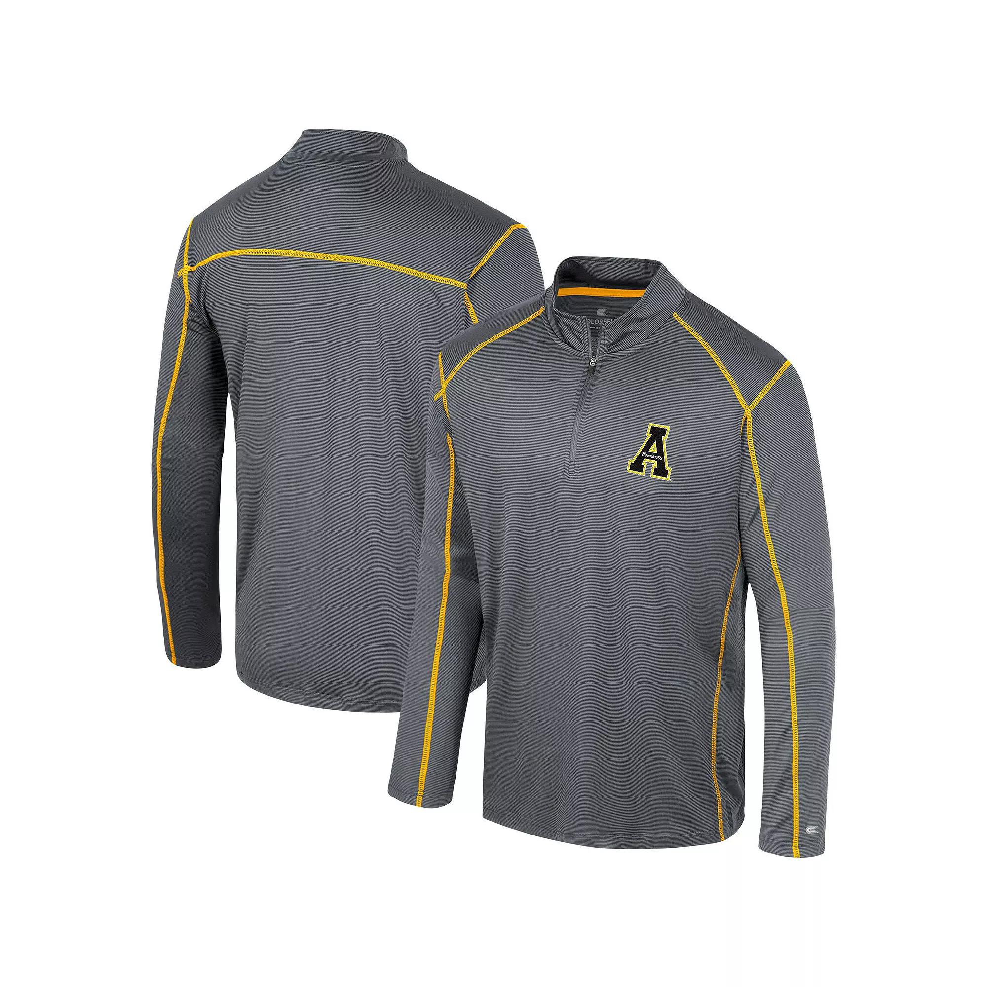 Men's Colosseum Black Appalachian State Mountaineers Cameron Quarter-Zip Windshirt, Size: Medium, App Black Product Image