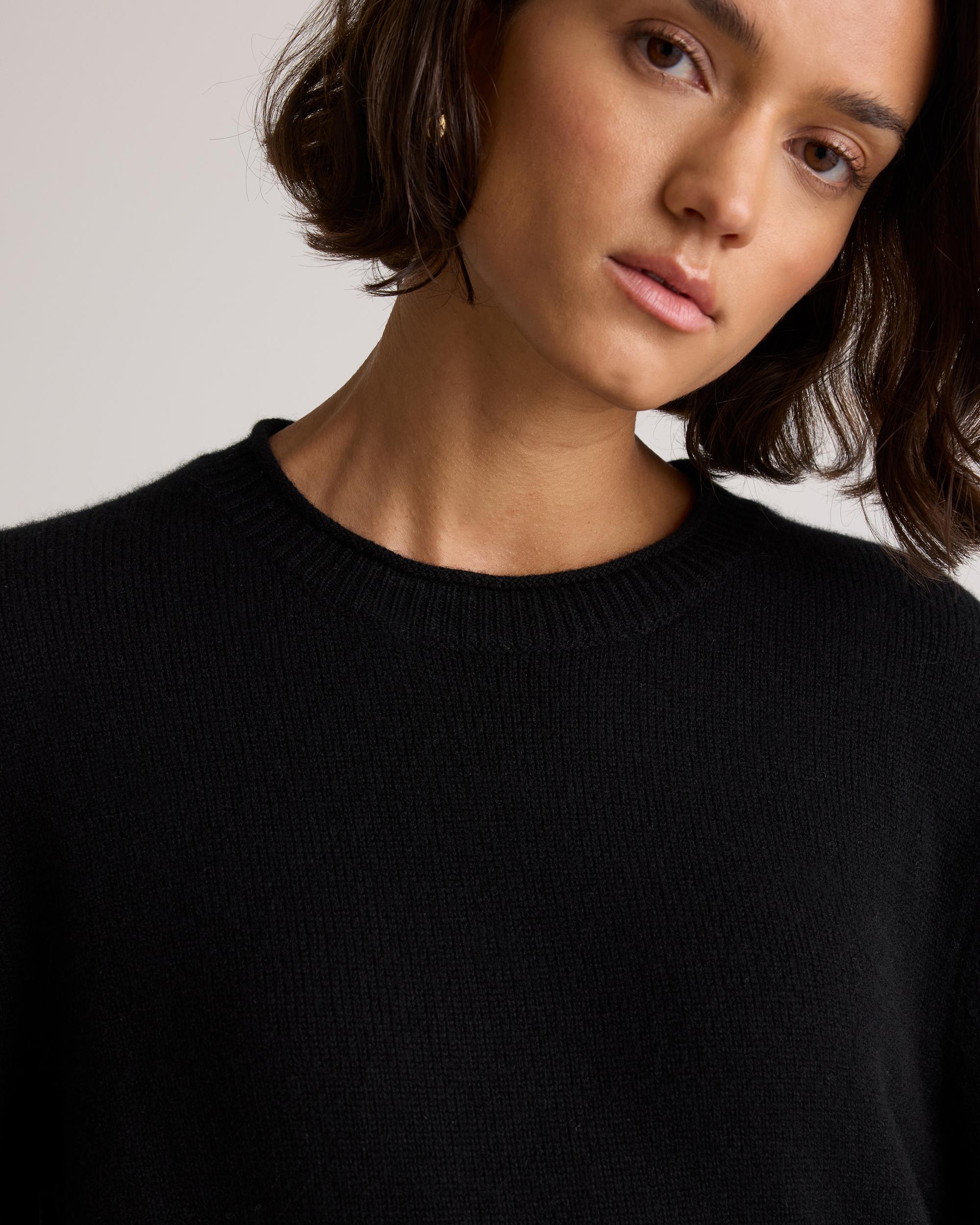 Quince | Women's Mongolian Cashmere Boxy Crewneck Sweater Product Image