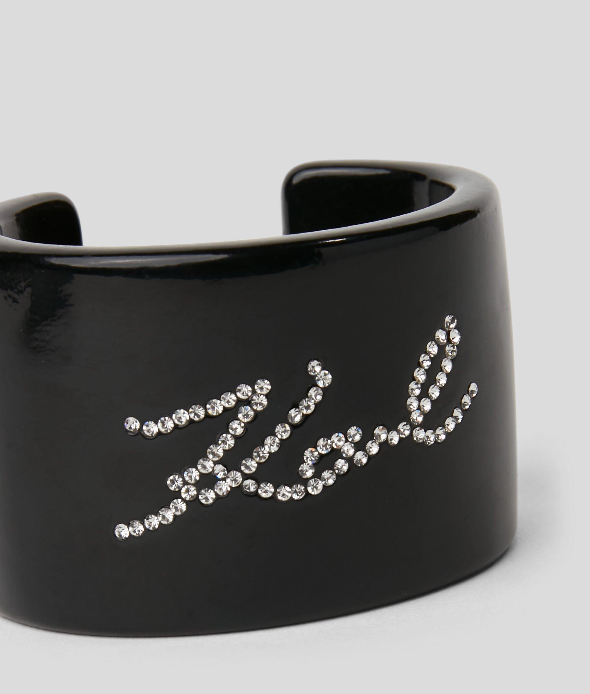 K/SIGNATURE RHINESTONES CUFF BRACELET Product Image
