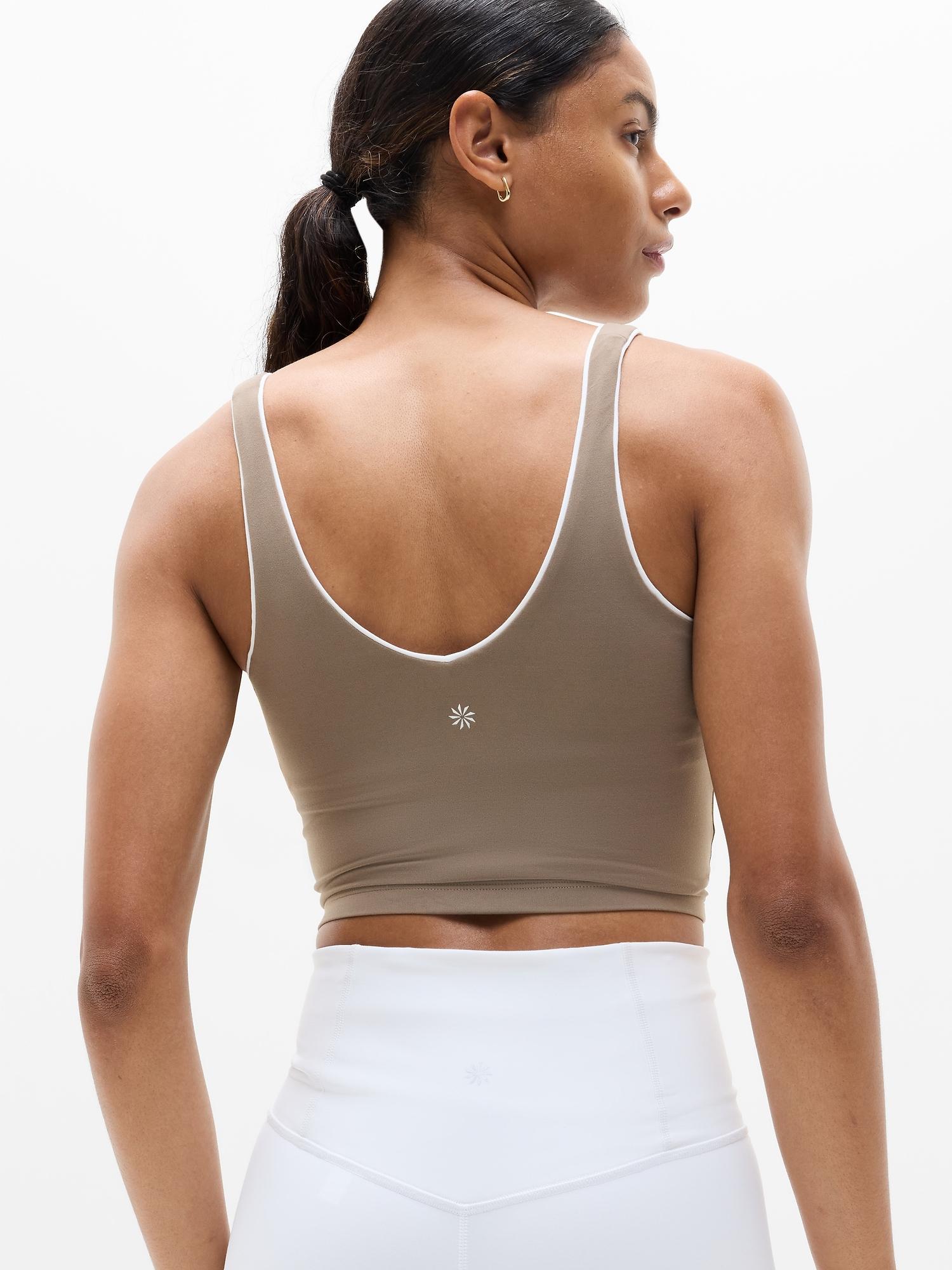 Transcend Tipped V Crop Sports Bra A-C Product Image