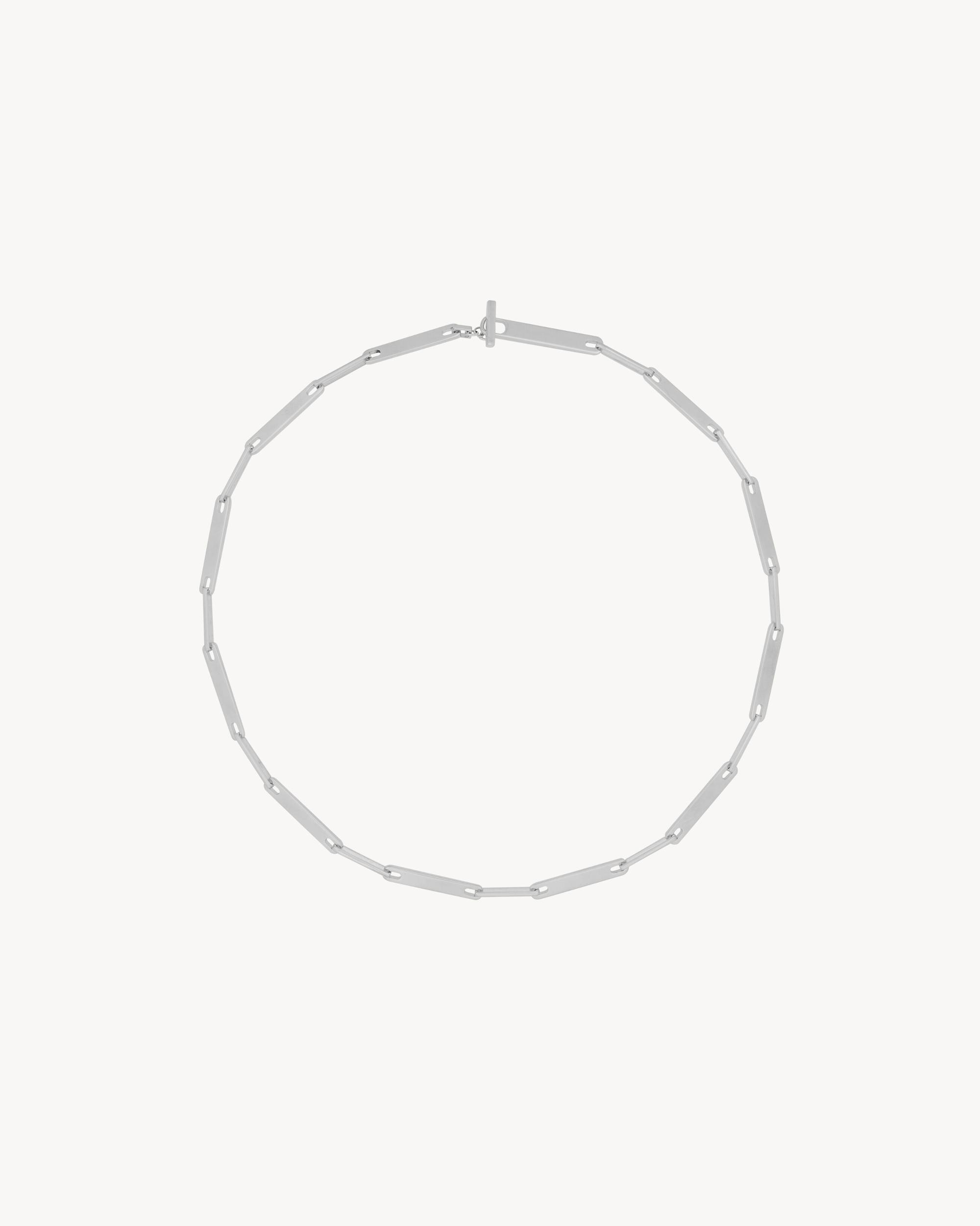 plaque chain necklace in metal Product Image