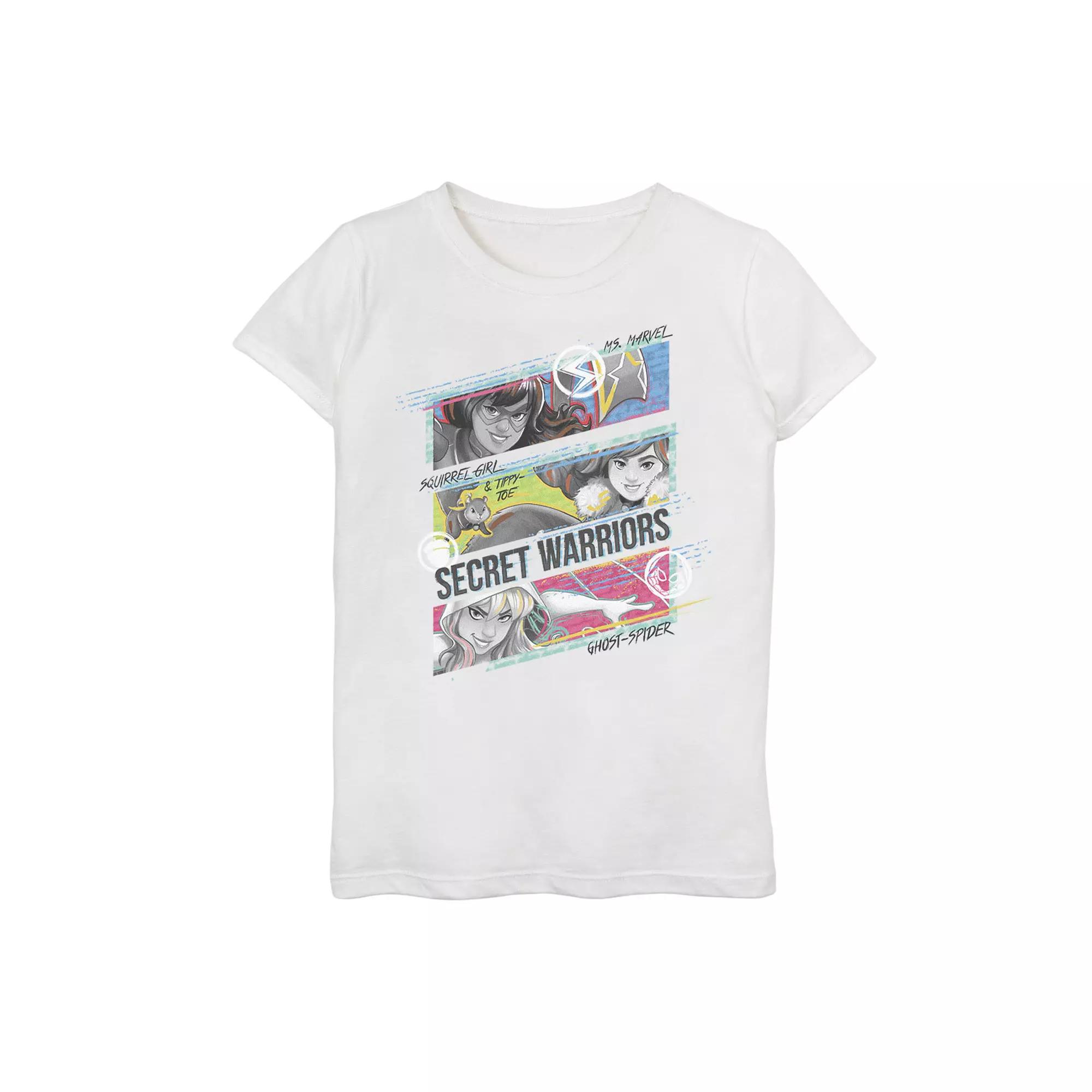 Girls 7-16 Marvel Rising Secret Warriors Woman Warriors Action Panels Graphic Tee, Girl's,  Product Image