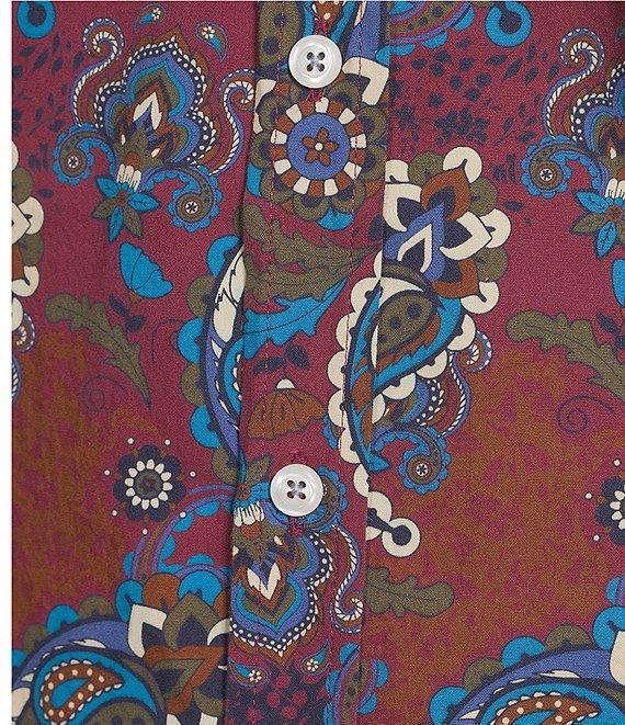 Cremieux Premium Denim Paisley Stretch Long Sleeve Woven Shirt Product Image