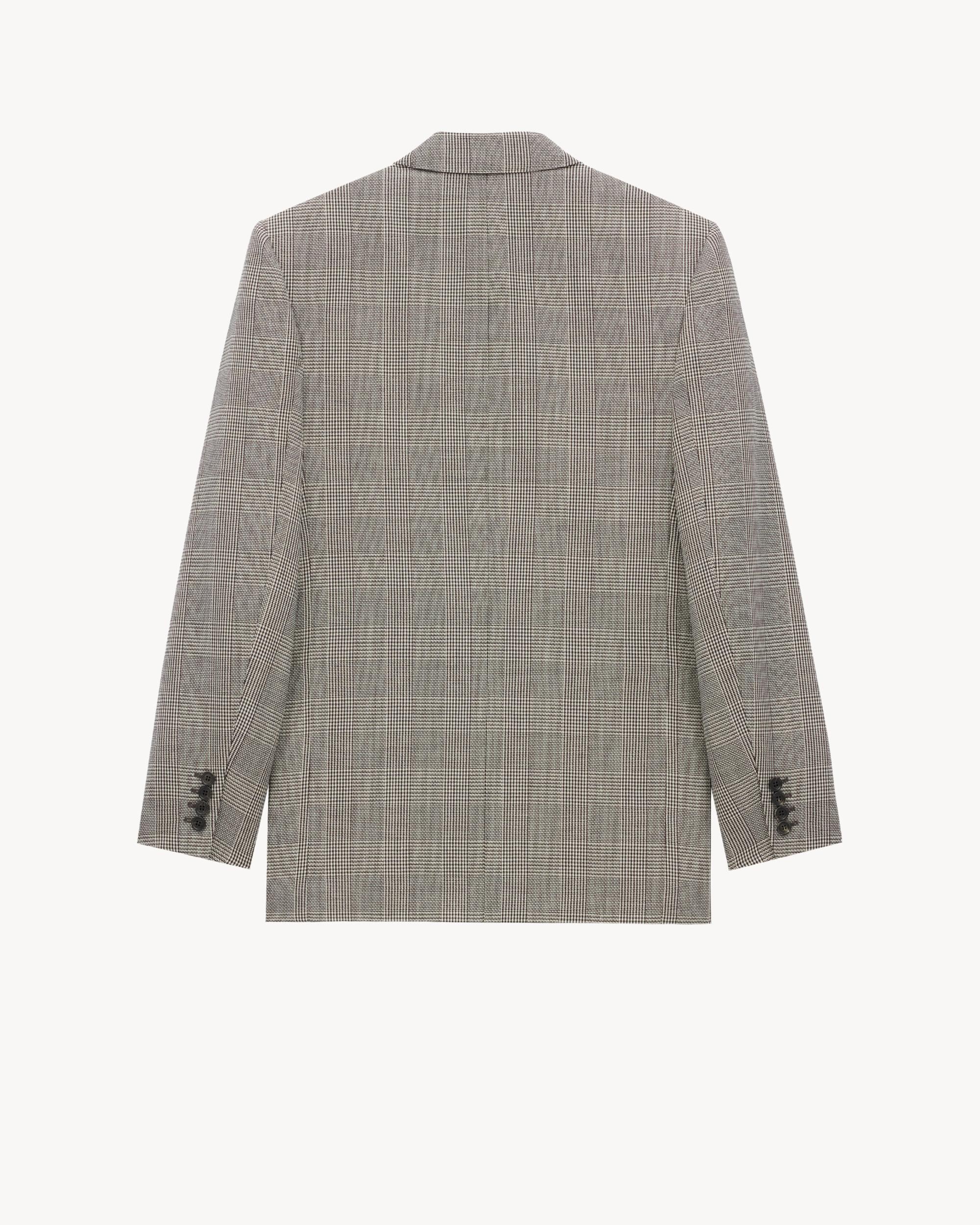 Yves jacket in prince of wales wool Product Image