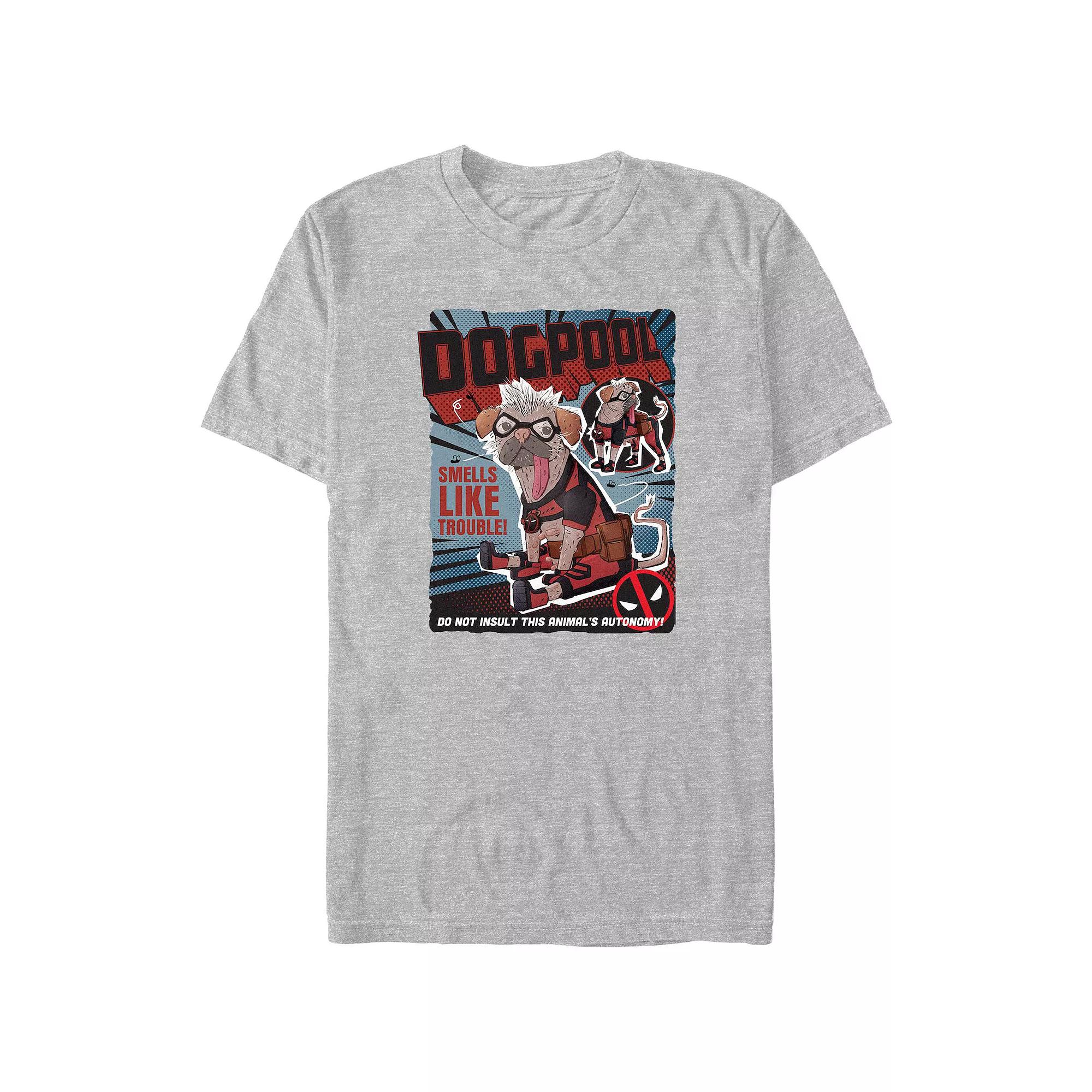 Big & Tall Marvel Deadpool & Wolverine Dogpool Cute Poster Graphic Tee, Men's,  Product Image