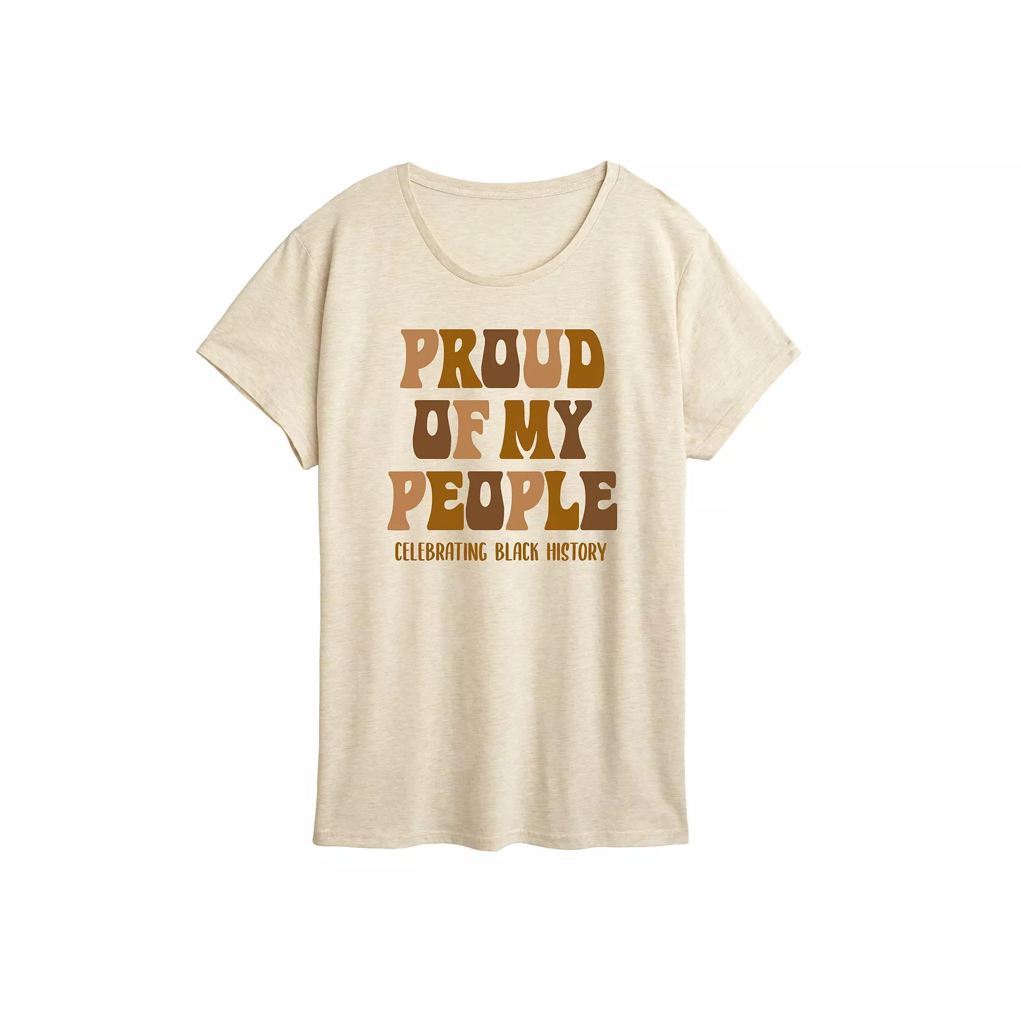Plus Proud Of My People Graphic Tee, Women's,  Product Image