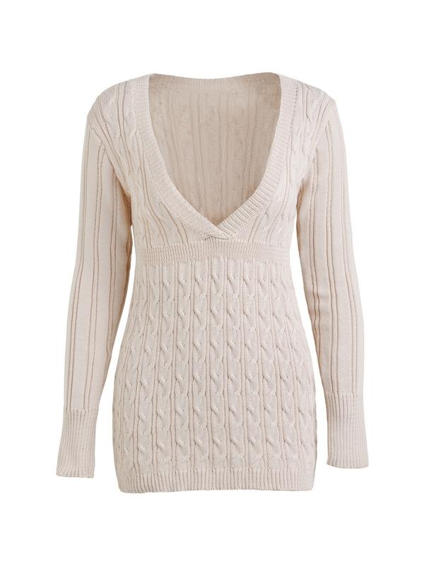 V Neck Slim Fit Pullover Sweater Product Image