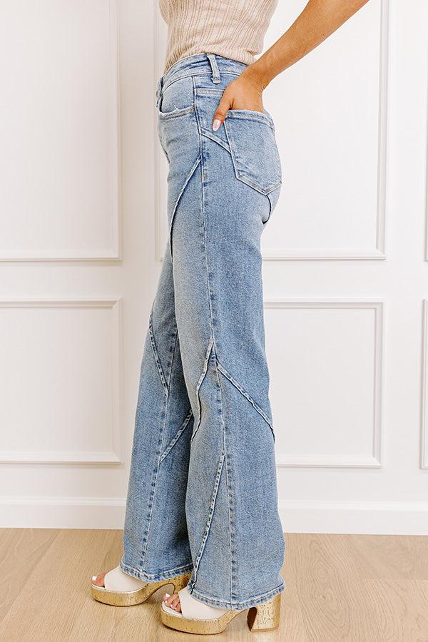 The Audrey High Waist Straight Leg Jean Product Image