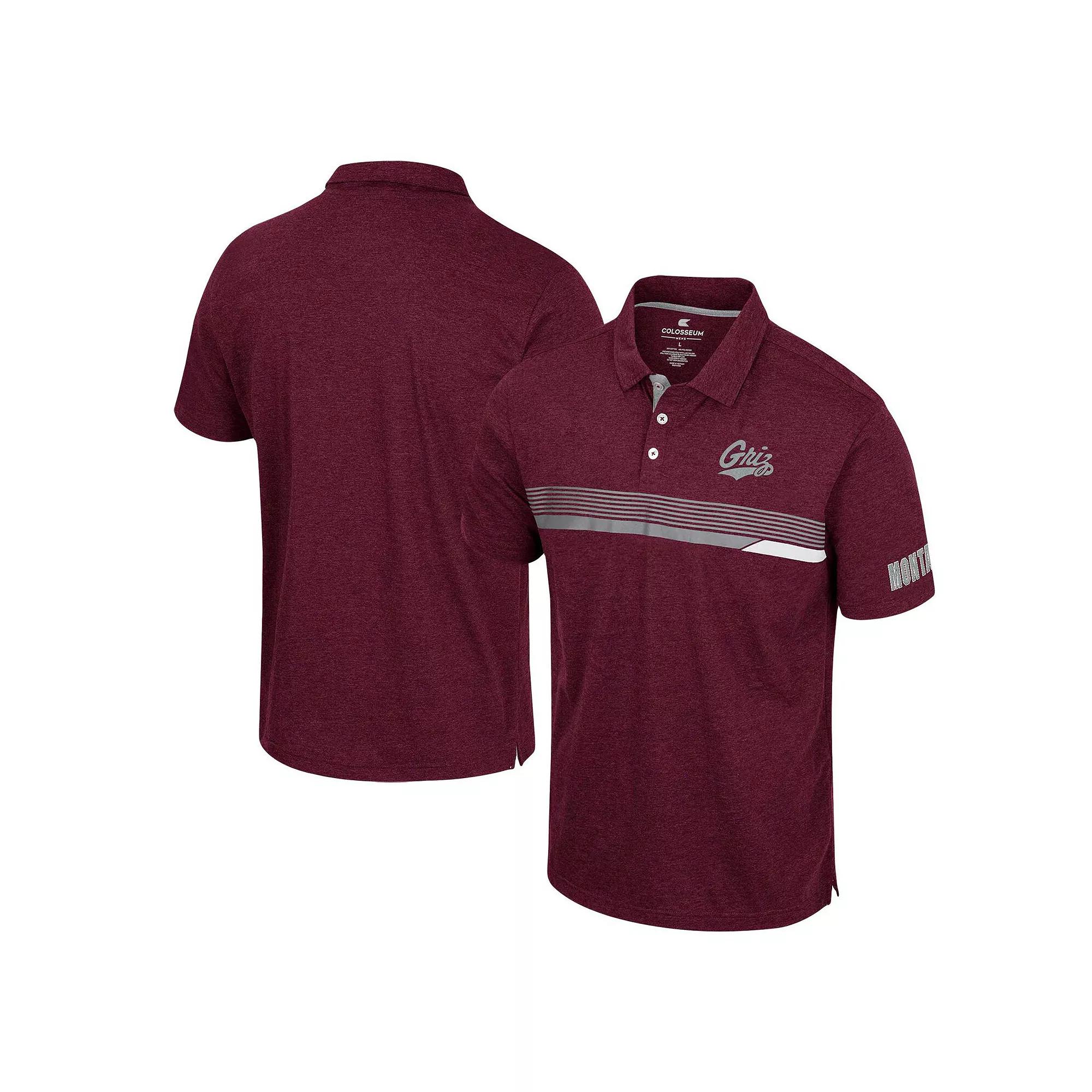 Men's Colosseum  Maroon Montana Grizzlies No Problemo Polo, Size: XL, Mon Red Product Image