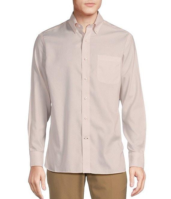 Daniel Cremieux Signature Label Non-Iron Stripe Oxford Long Sleeve Woven Shirt Product Image