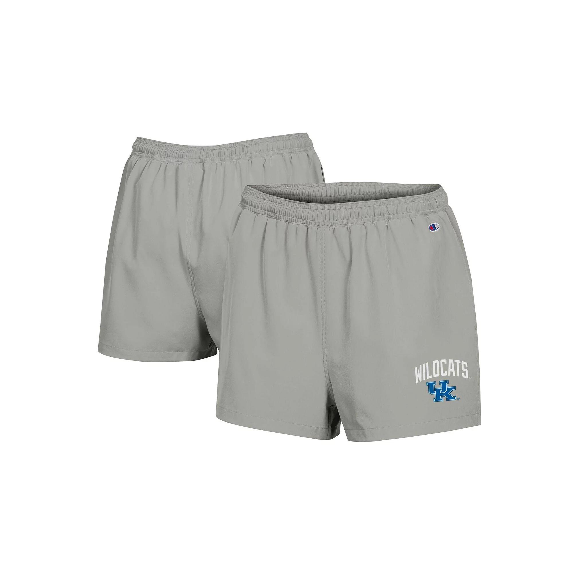 Women's Champion Gray Kentucky Wildcats Football Fan High Waist Shorts,  Product Image