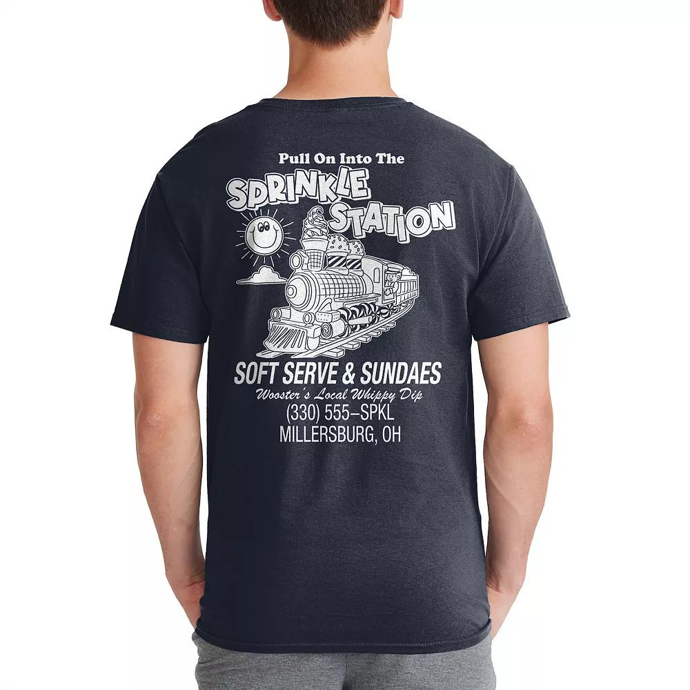 Men's Sprinkle Station Graphic Tee, Size: Large, Blue Product Image