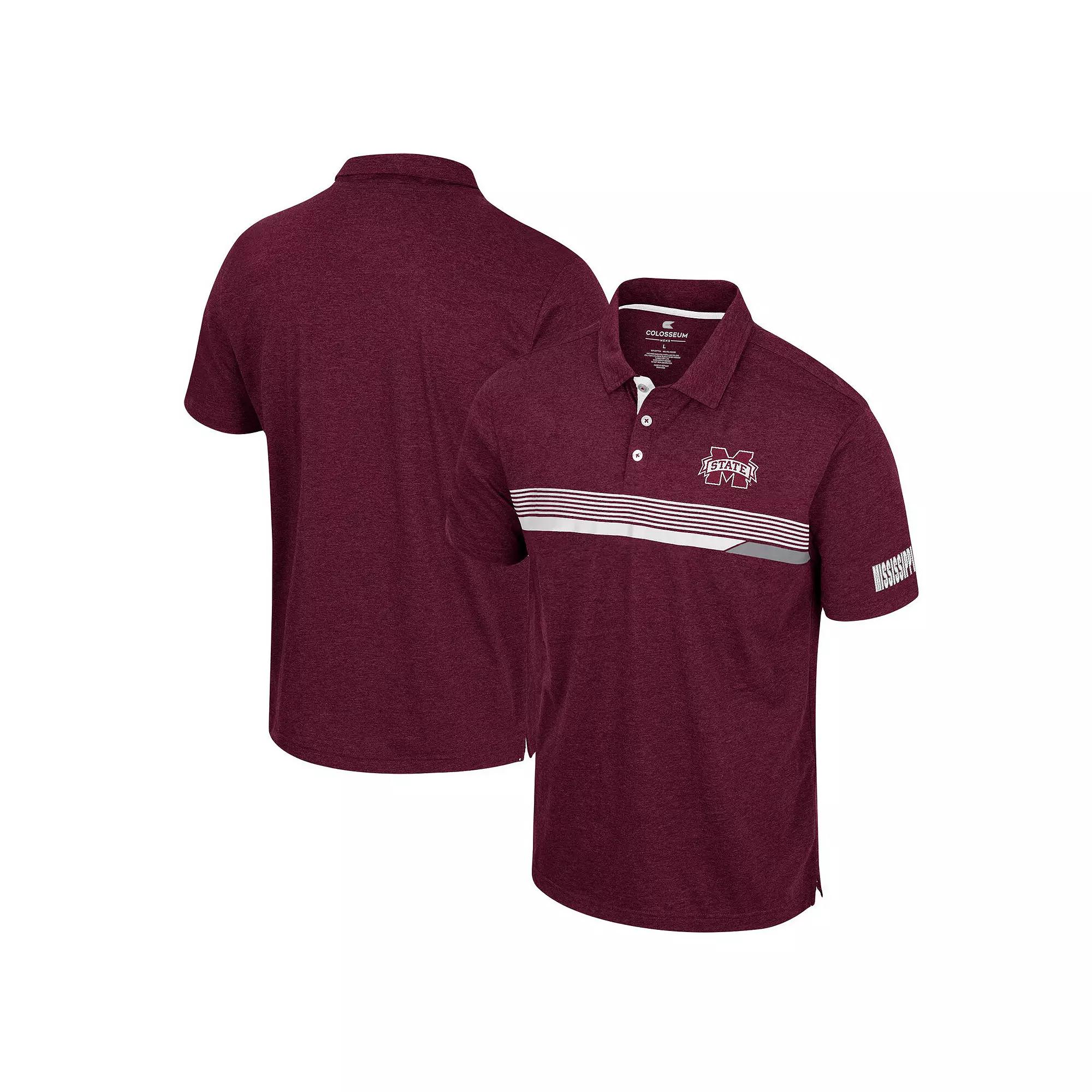 Men's Colosseum  Cardinal Arkansas Razorbacks No Problemo Polo, Size: Large, Red Product Image