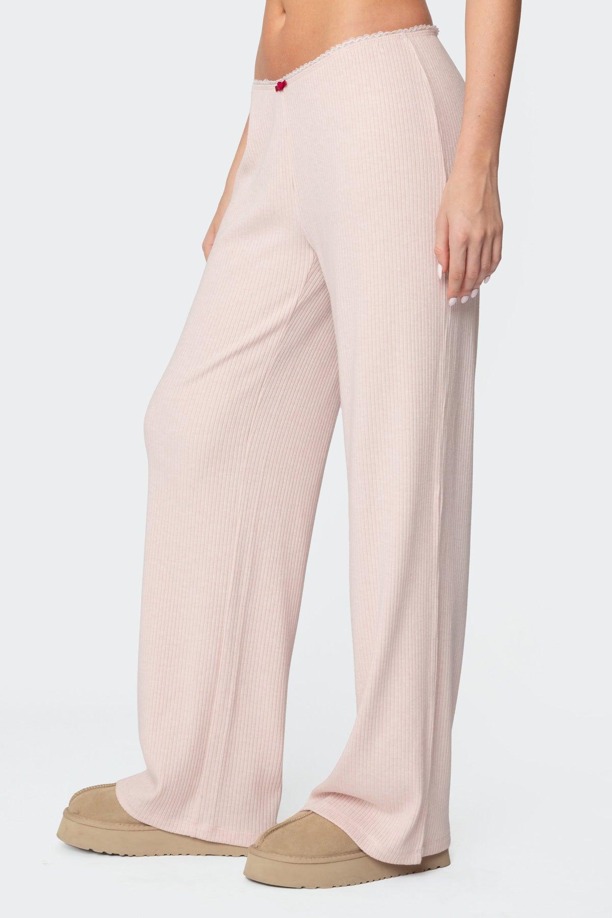 Roselle Ribbed Pants Product Image