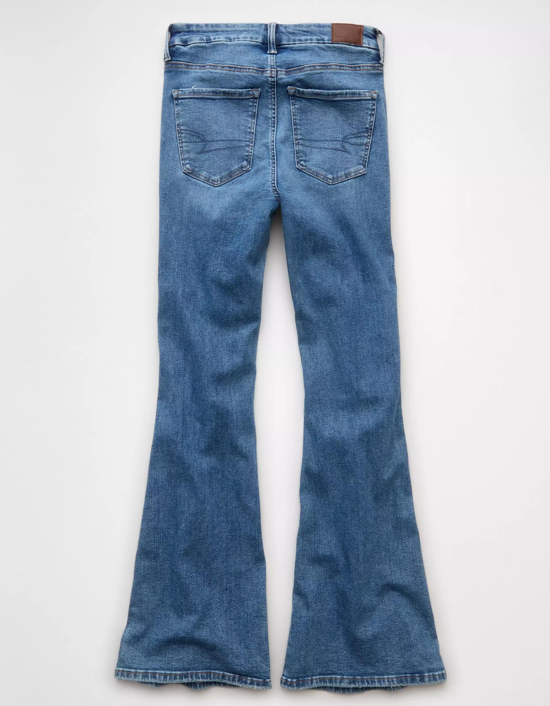 AE Luxe Super High-Waisted Flare Jean Product Image