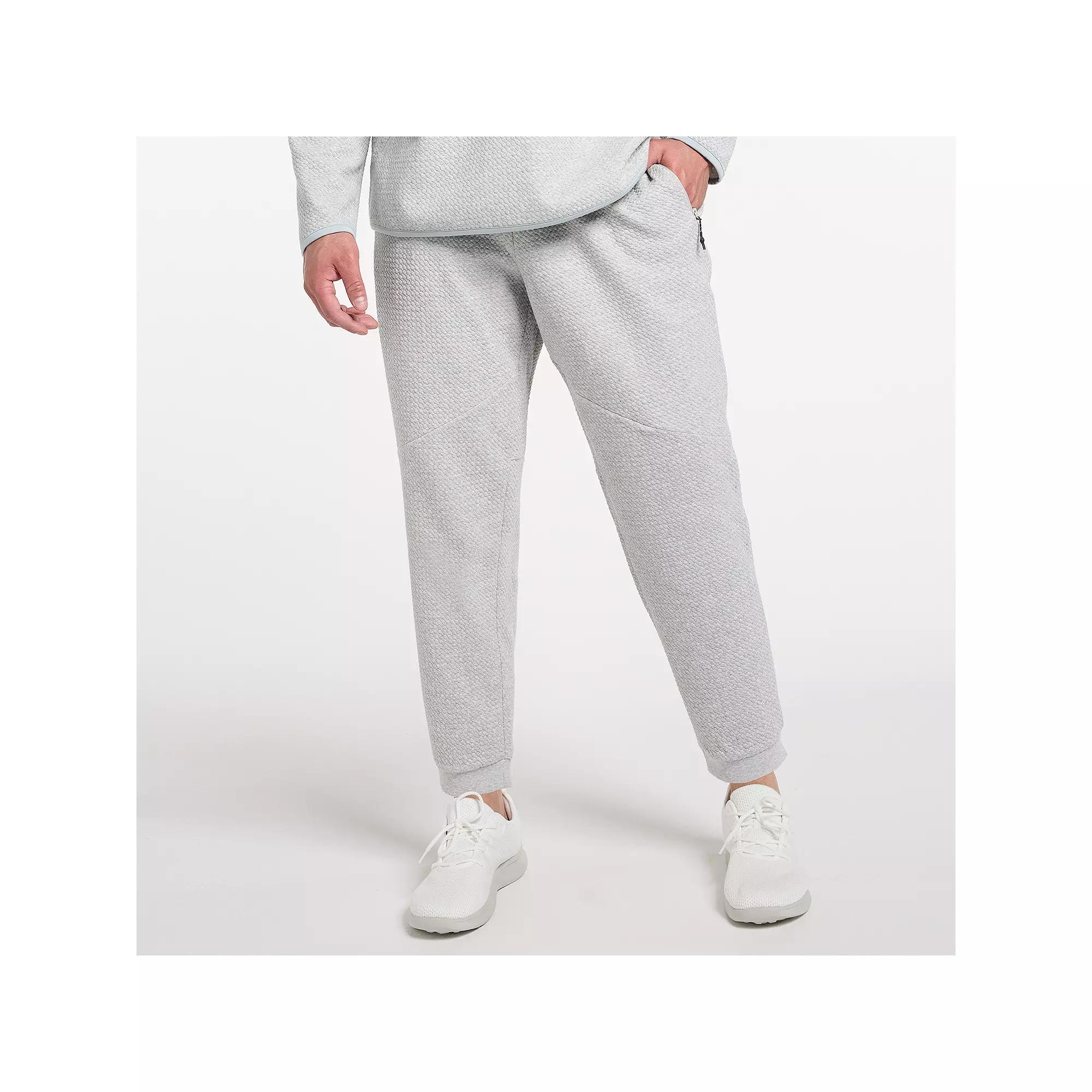 Big & Tall FLX Textured Fleece Joggers, Men's, Size: 3XL Tall, Flint Gray Grey Product Image