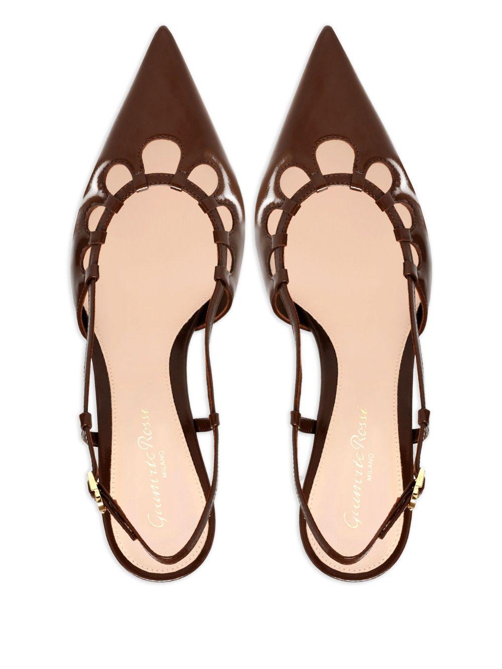 55mm Eloise cut-out heeled pumps Product Image